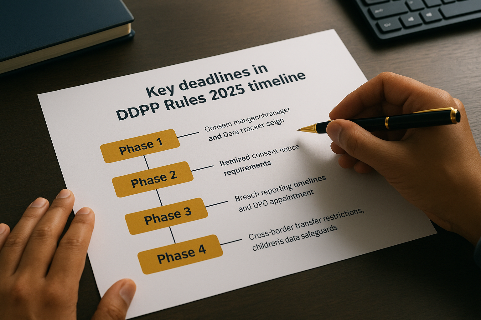 Key deadlines in the DPDP Rules 2025 timeline