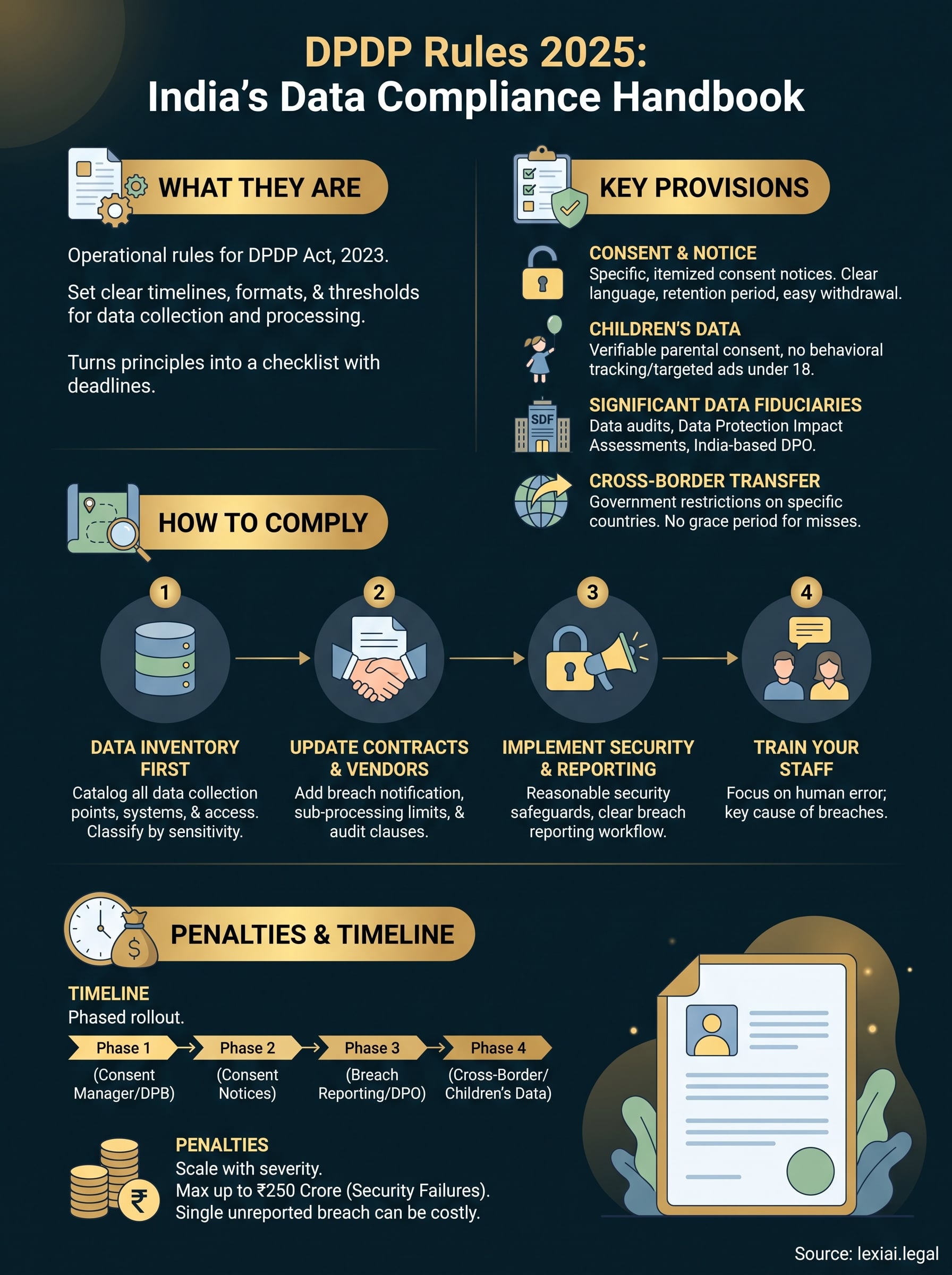 dpdp rules 2025 infographic