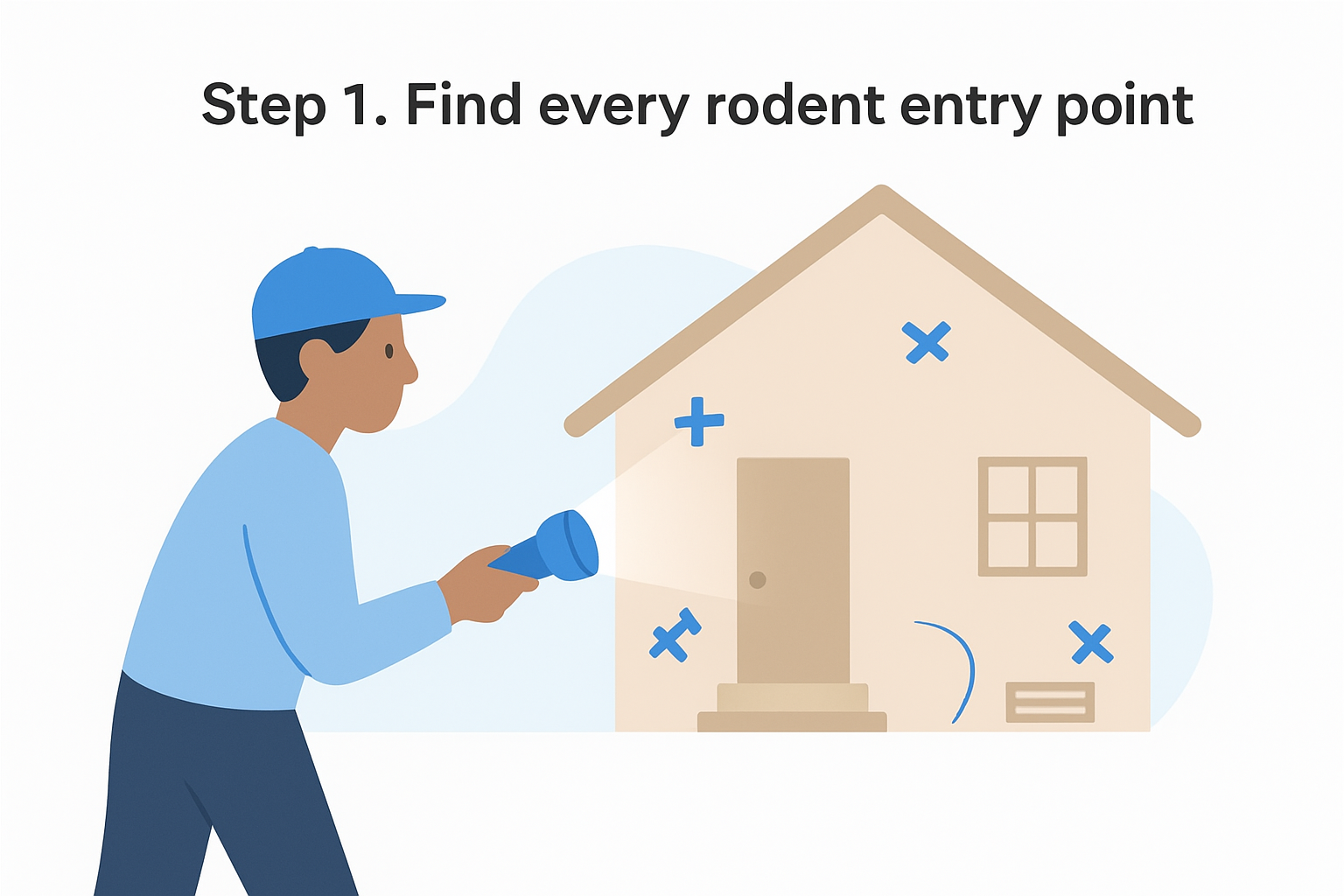 Step 1. Find every rodent entry point