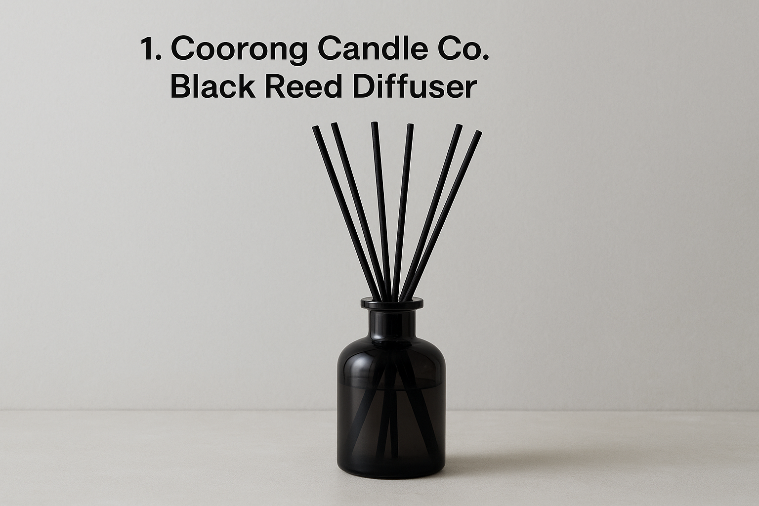 1. Coorong Candle Co. Black Reed Diffuser