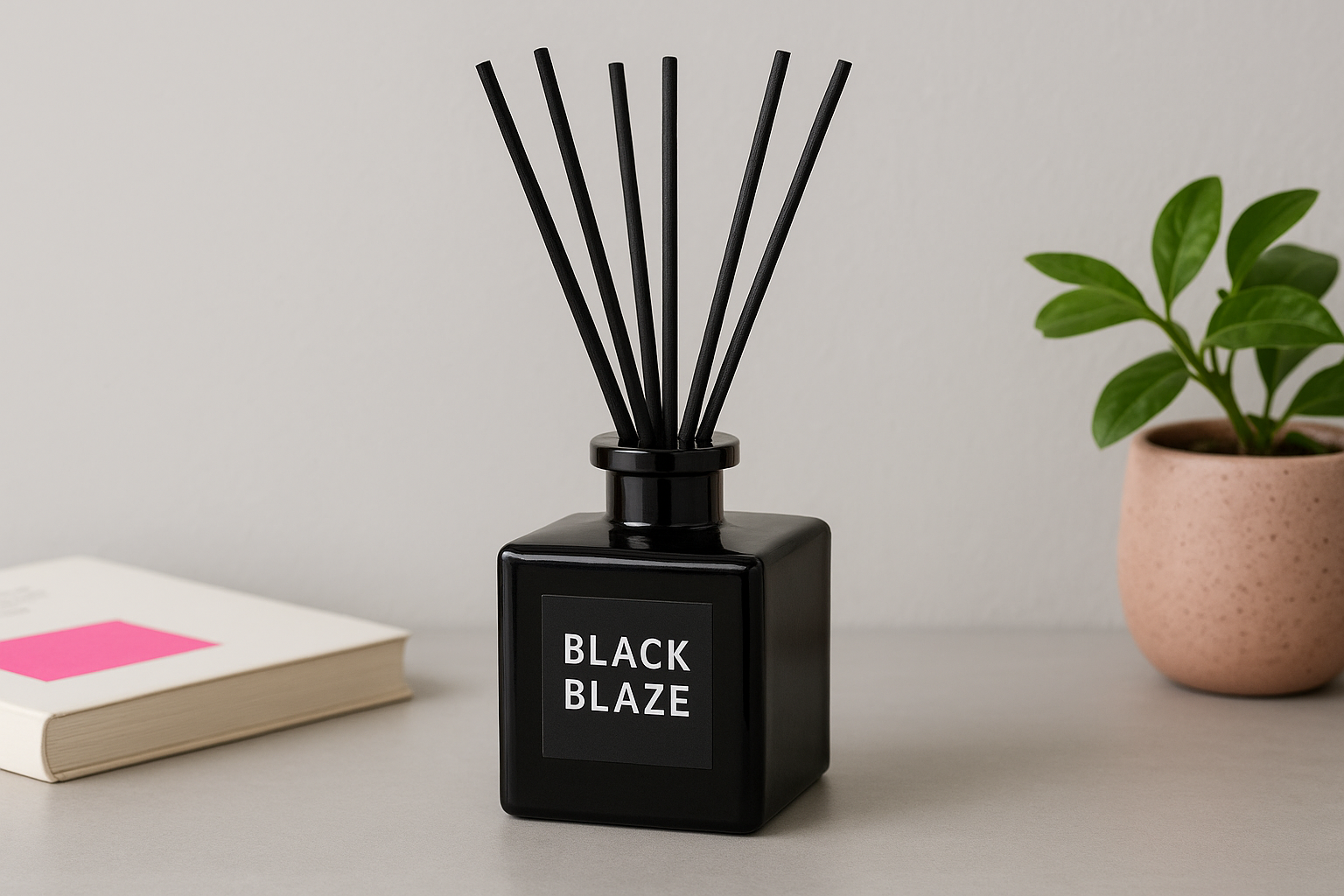 3. Black Blaze Reed Diffuser