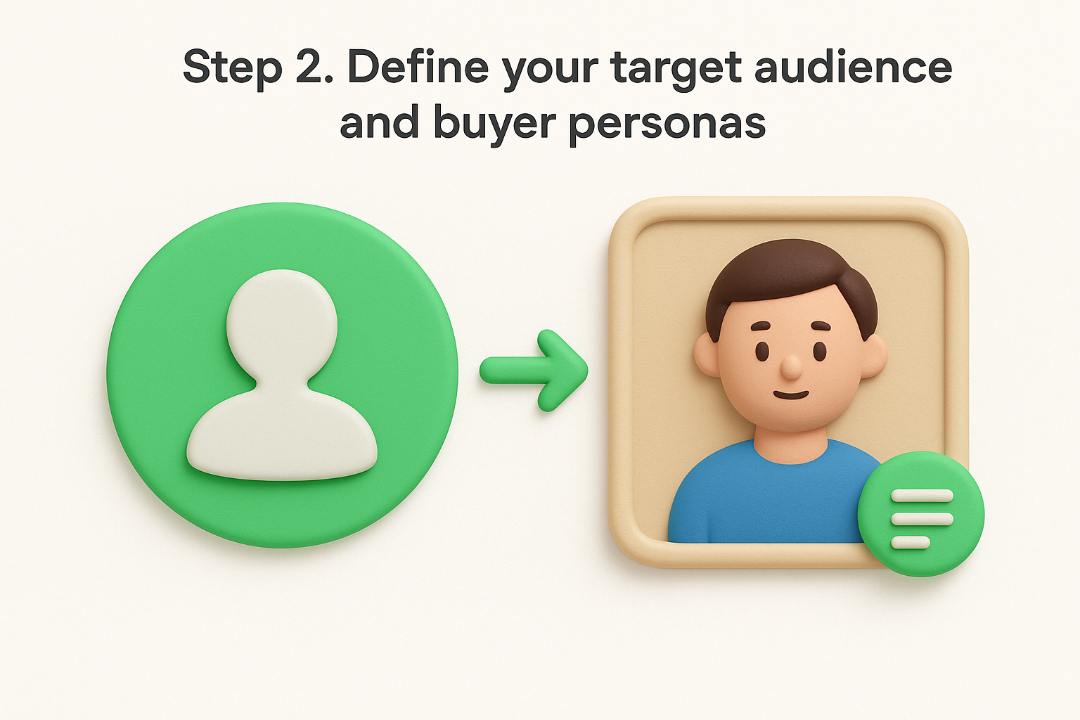 Step 2. Define your target audience and buyer personas