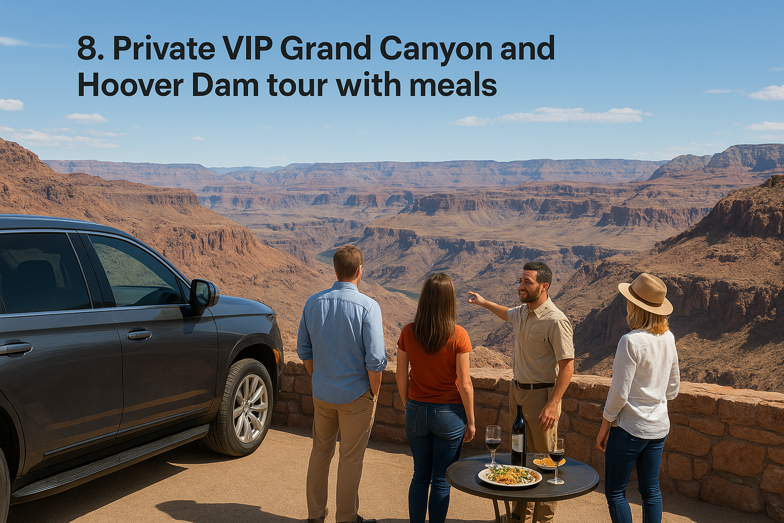 8. Private VIP Grand Canyon and Hoover Dam tour with meals
