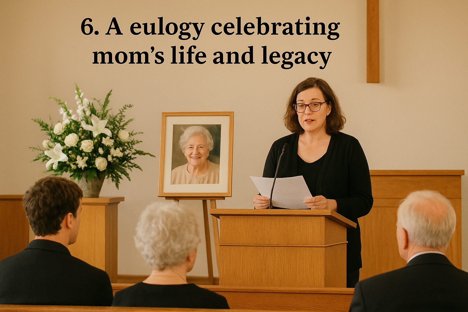 6. A eulogy celebrating mom's life and legacy