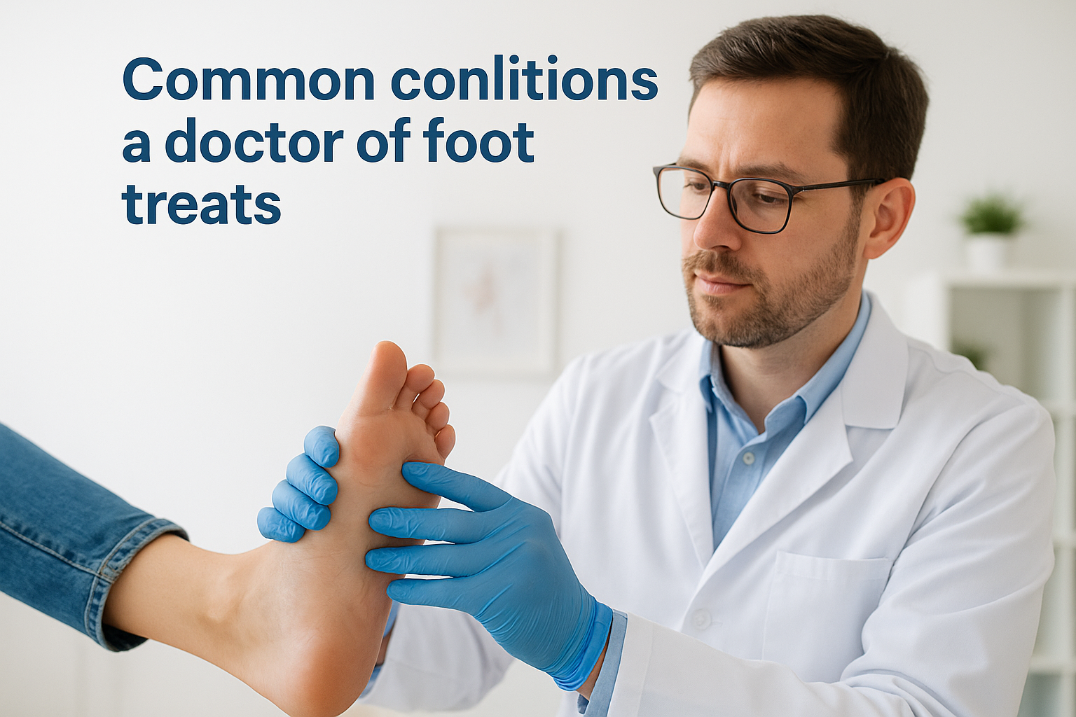 Common conditions a doctor of foot treats