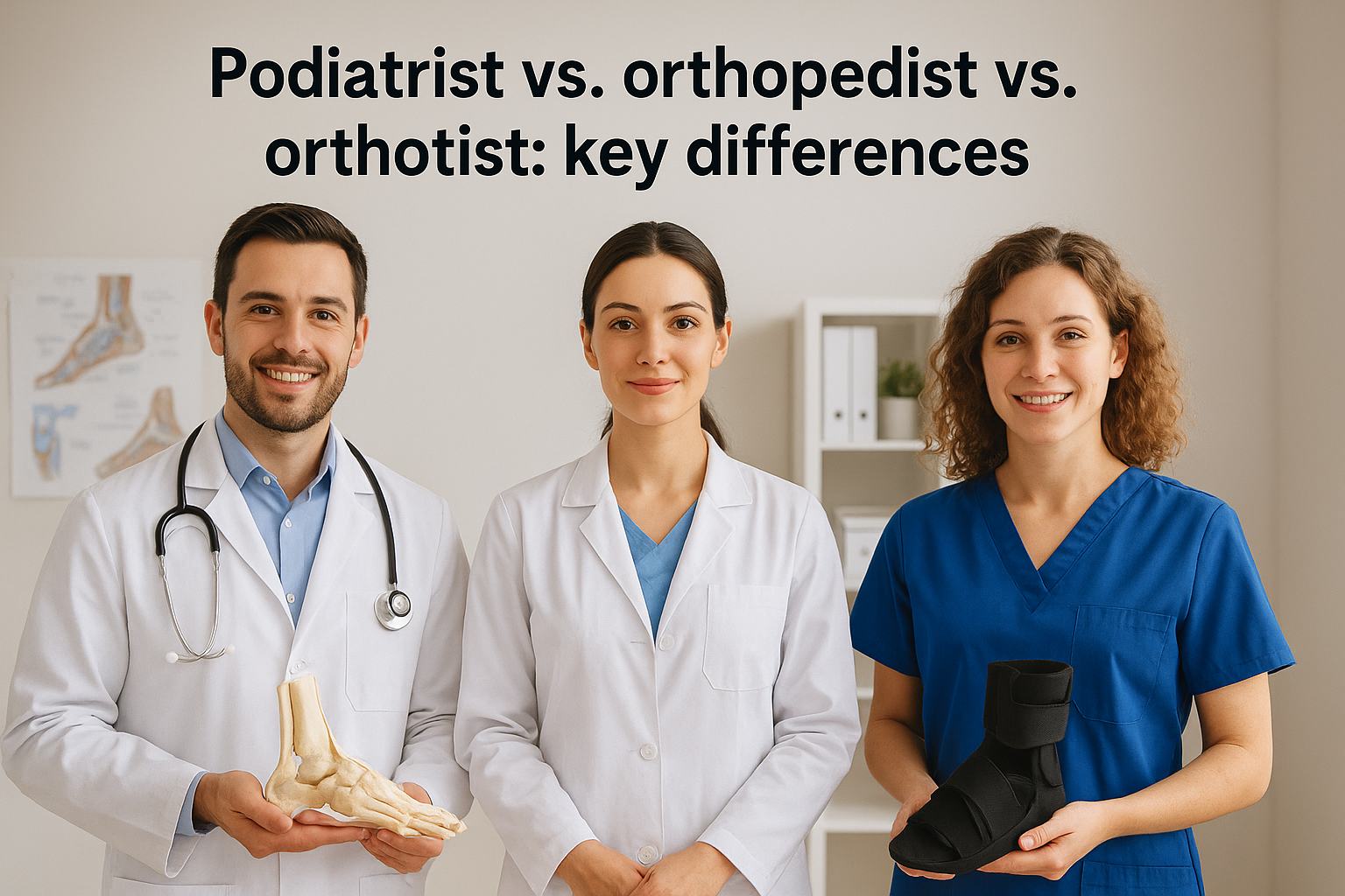 Podiatrist vs. orthopedist vs. orthotist: key differences