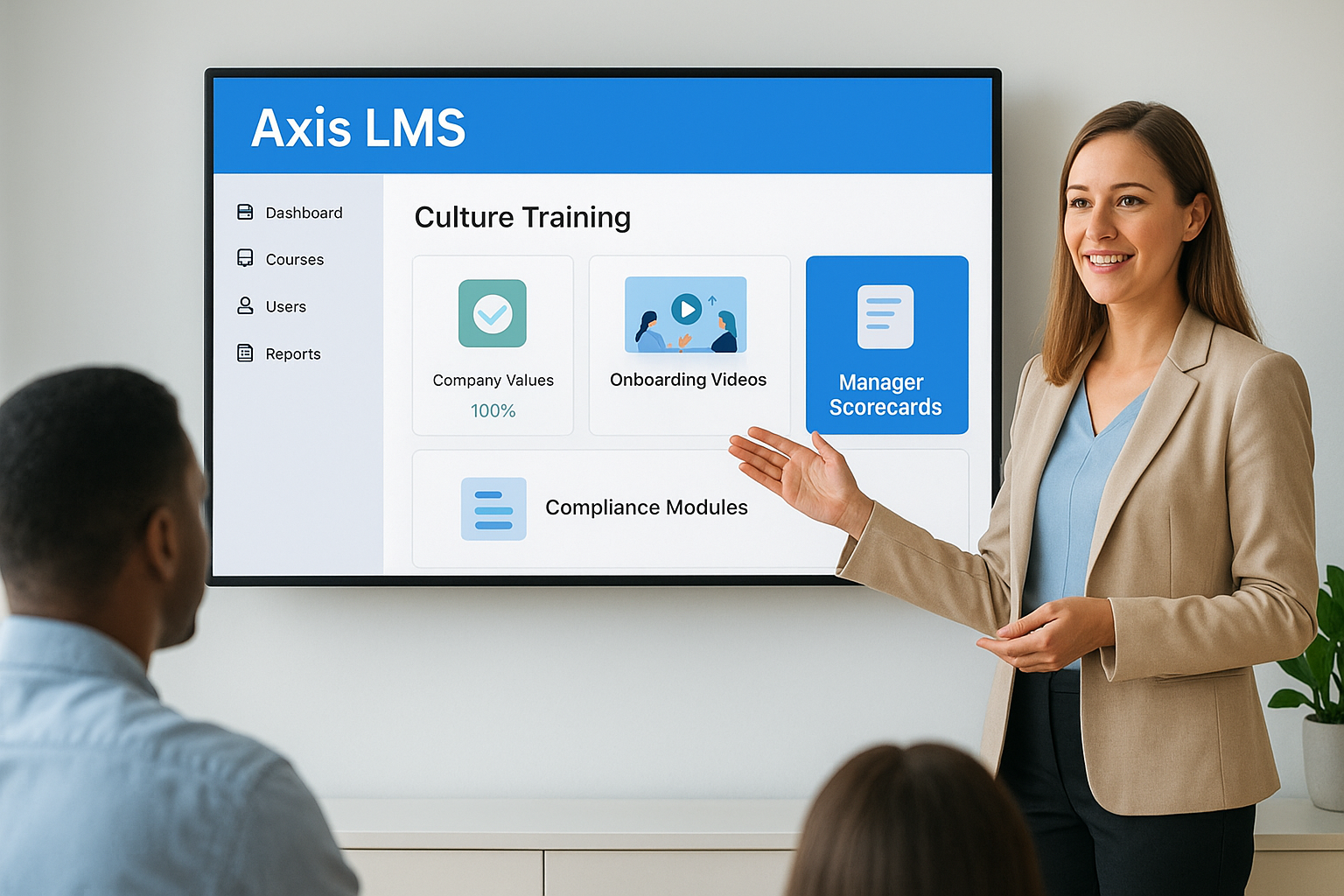 1. Axis LMS for company-wide culture training