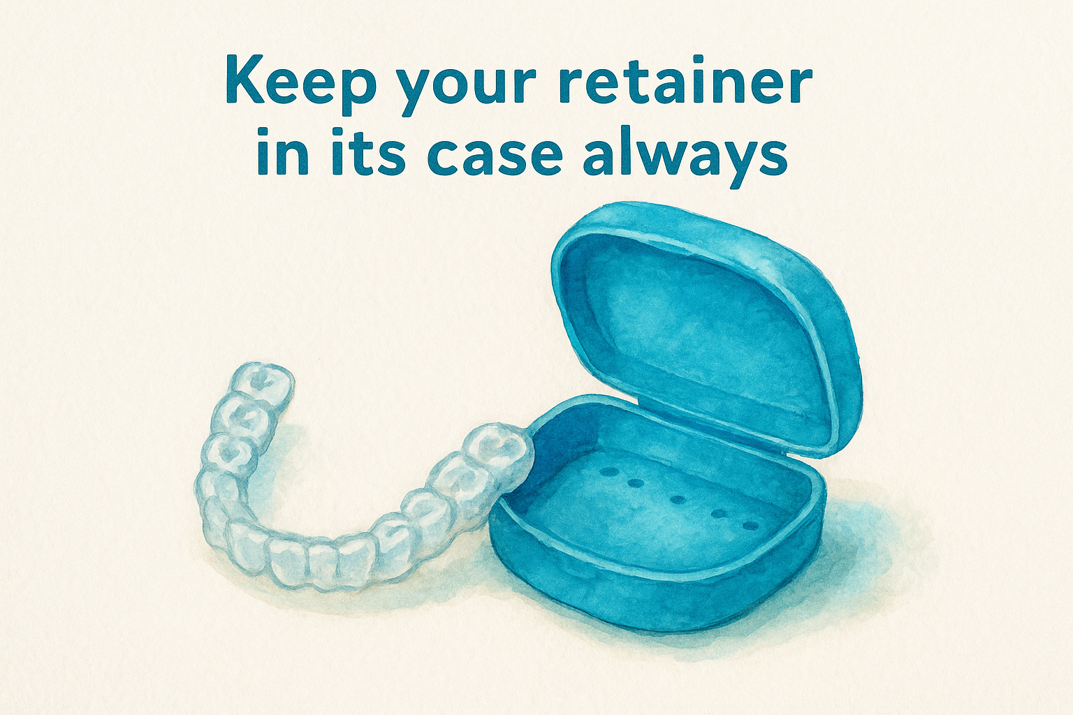 Keep your retainer in its case always