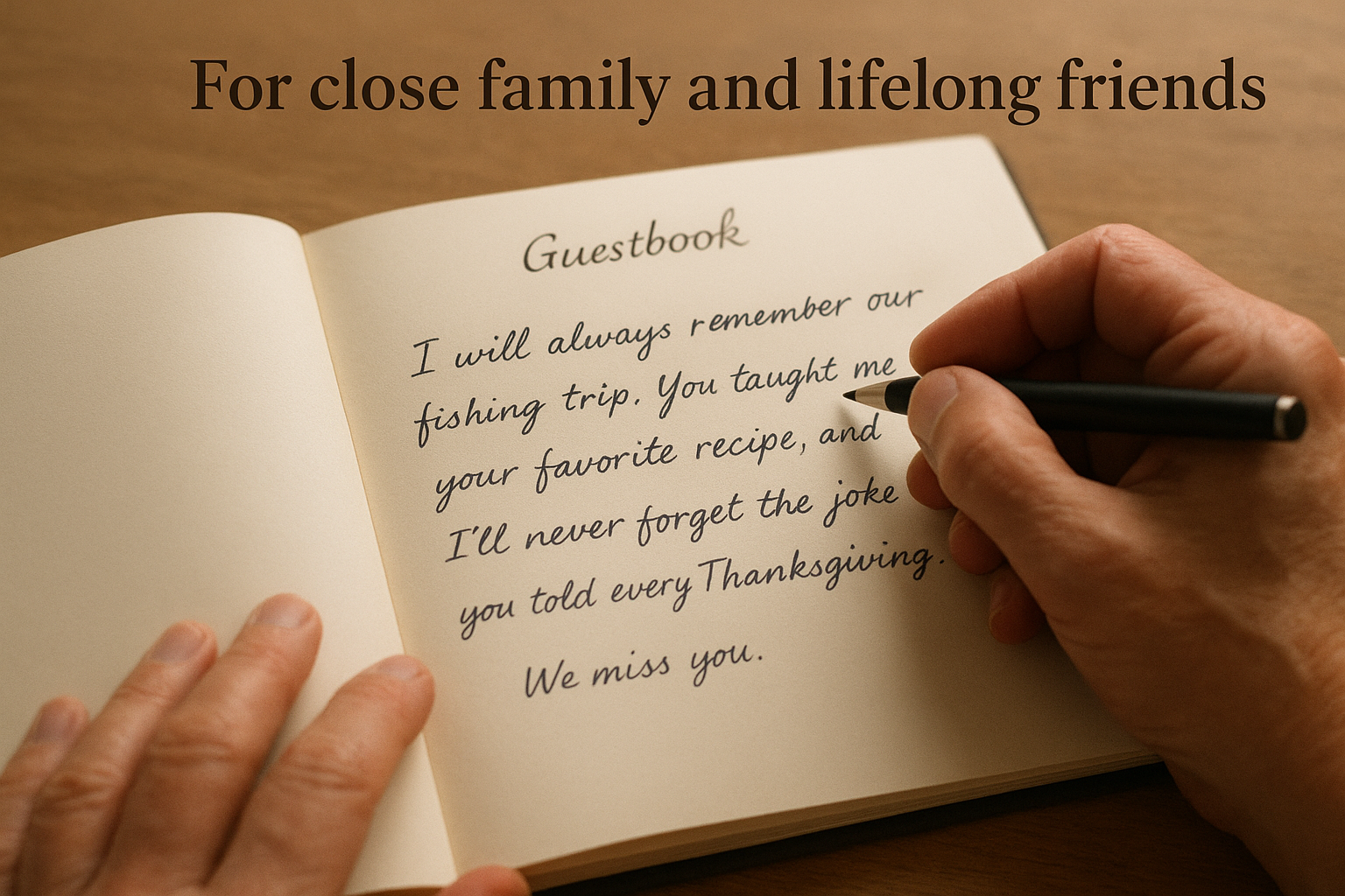 For close family and lifelong friends