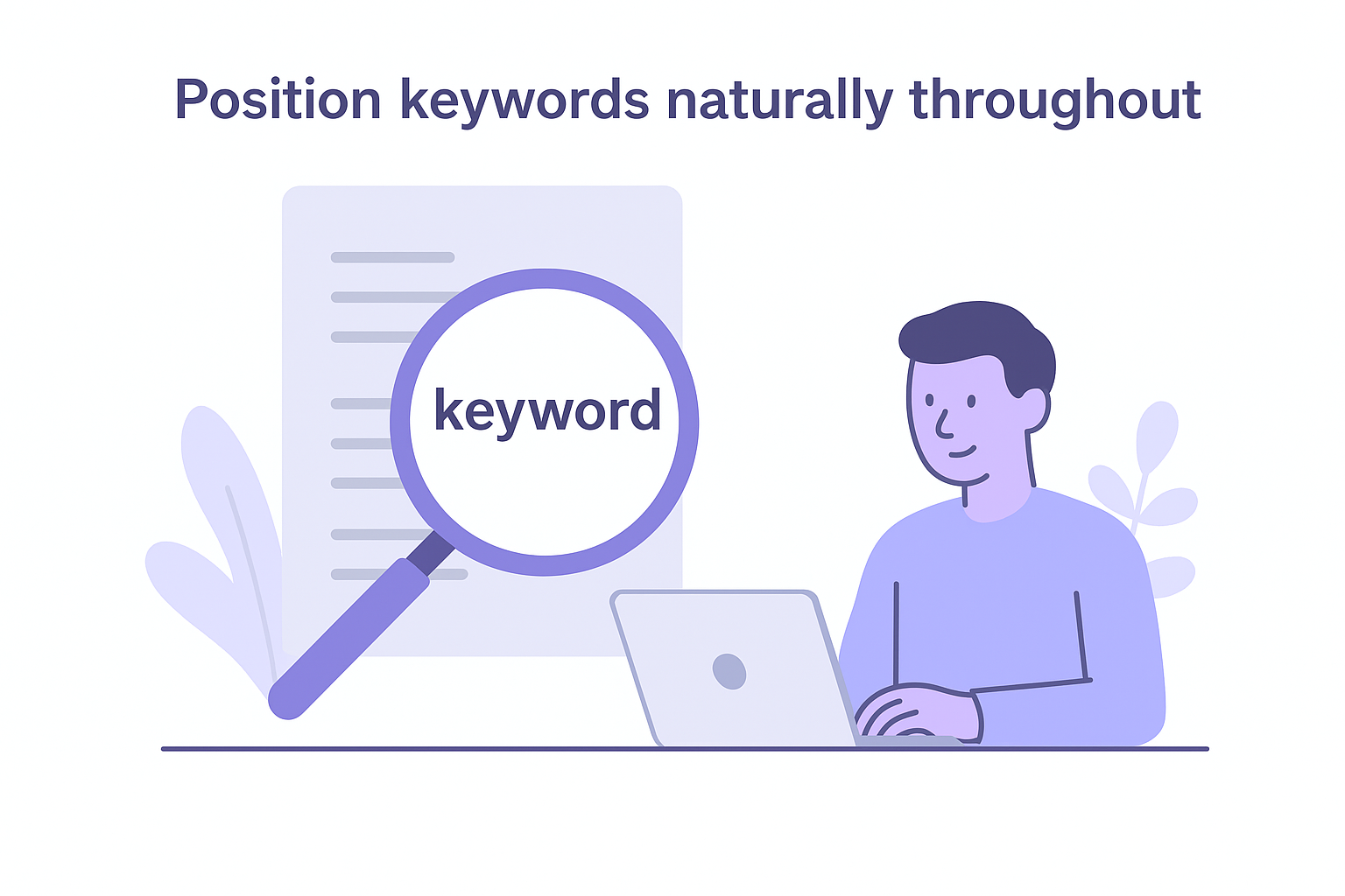 Position keywords naturally throughout