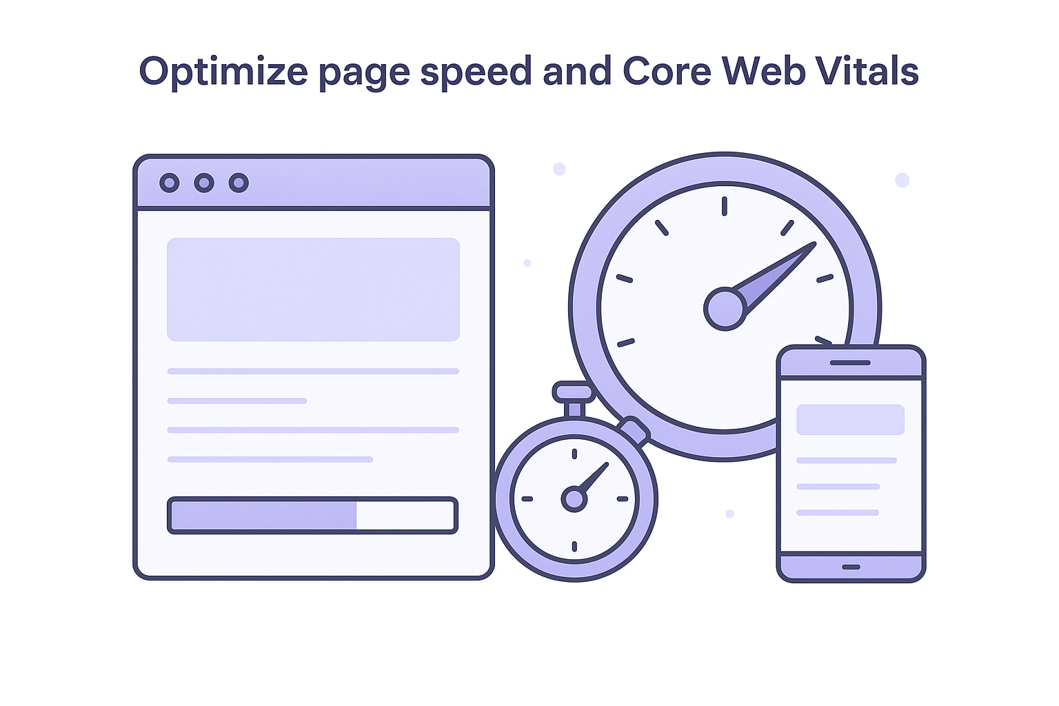 Optimize page speed and Core Web Vitals
