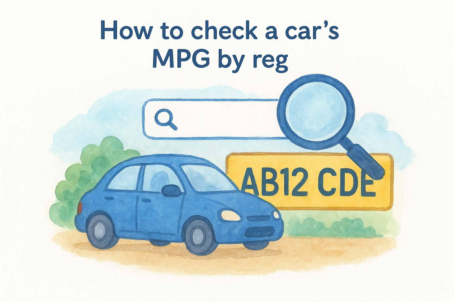 How to check a car's MPG by reg