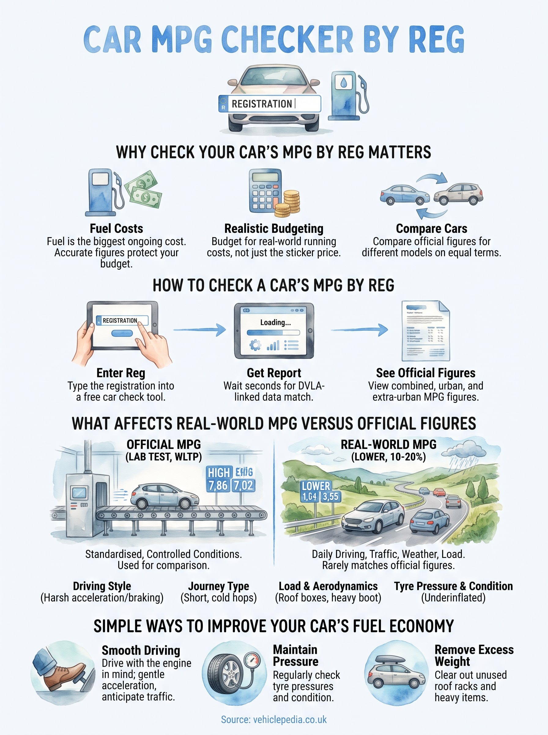 mpg checker by reg infographic