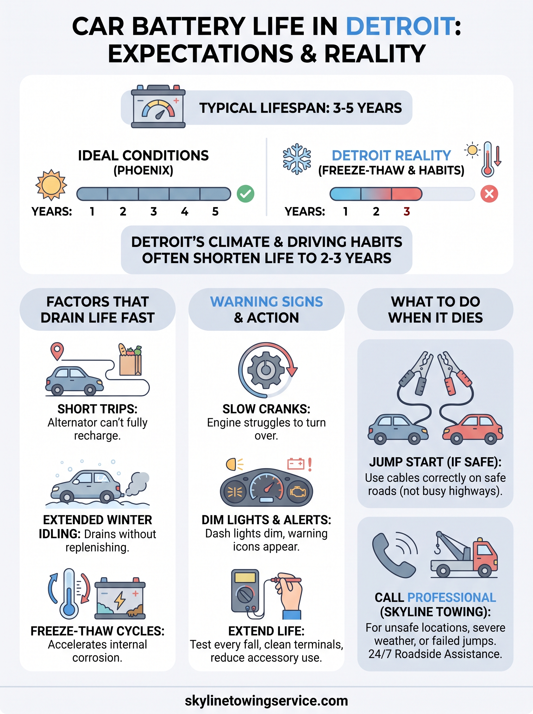 Car Battery Life Expectancy: What Detroit Drivers Should Know car battery life expectancy infographic