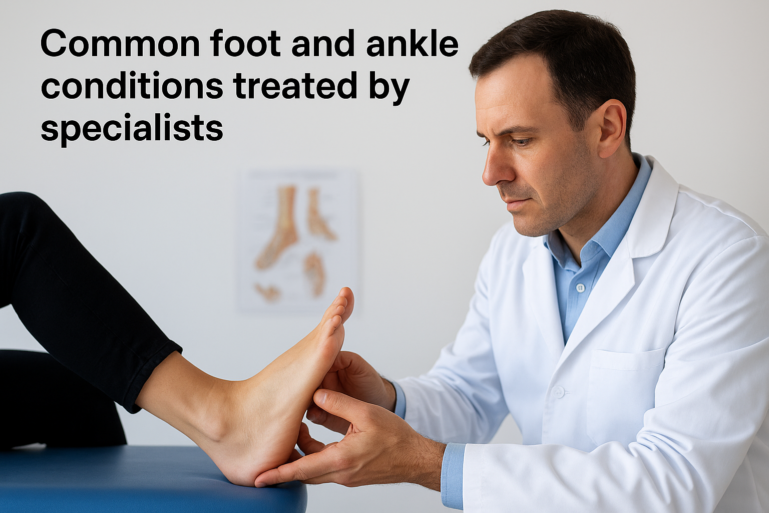 Common foot and ankle conditions treated by specialists