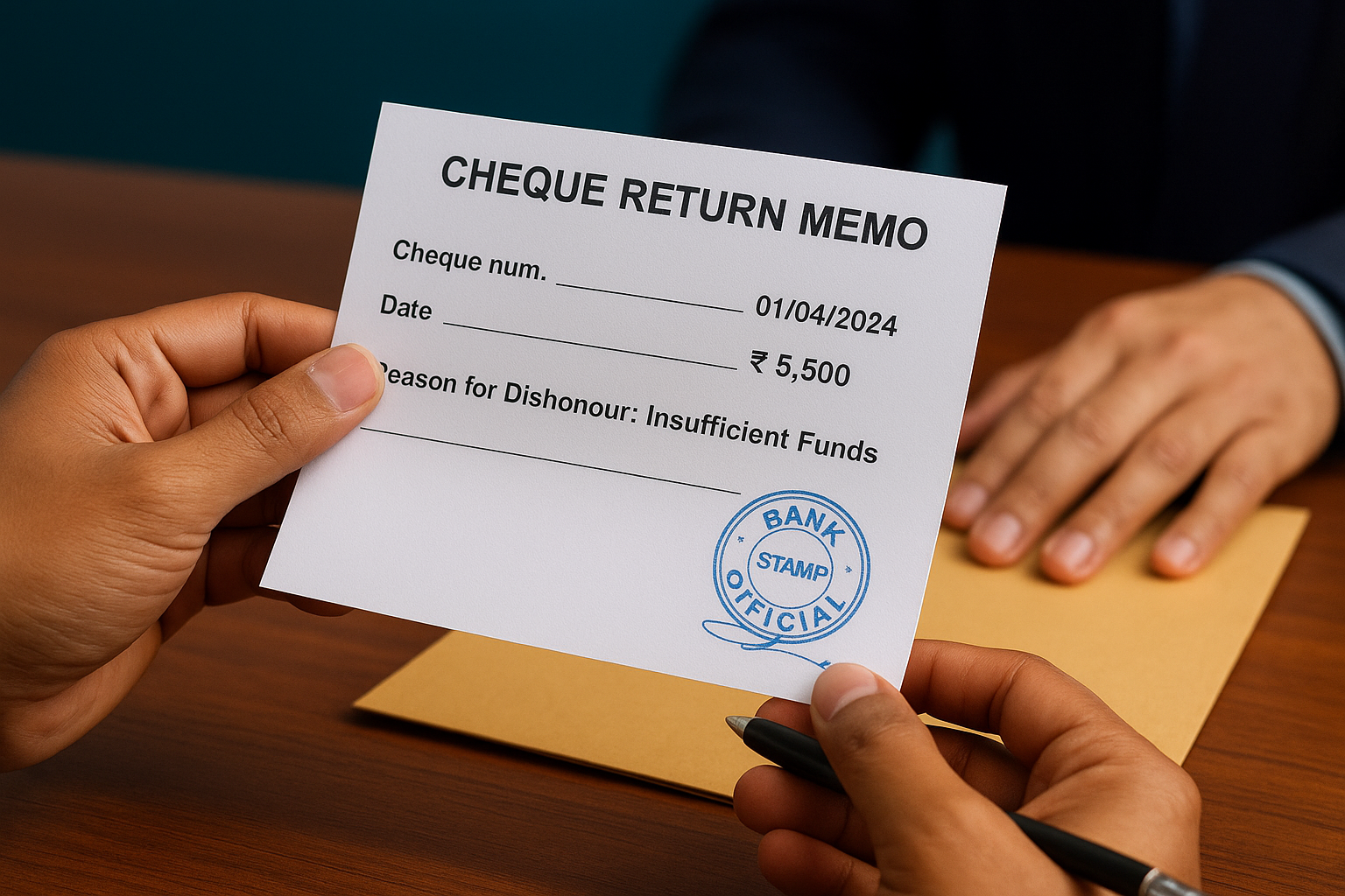 Step 1. Collect the cheque return memo from your bank