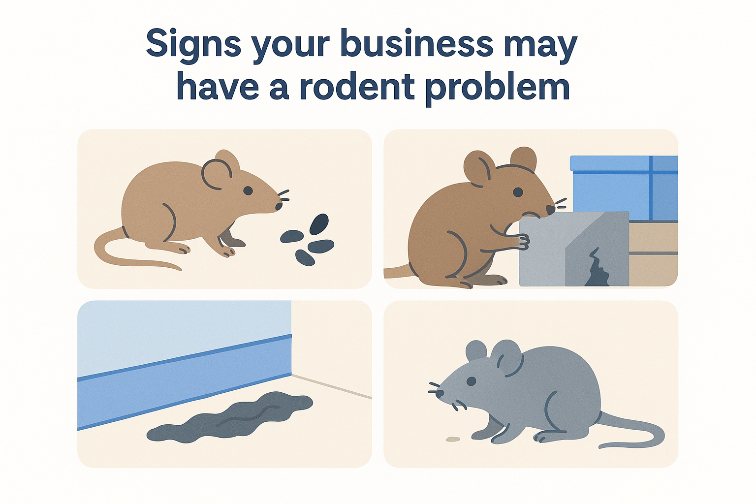 Signs your business may have a rodent problem