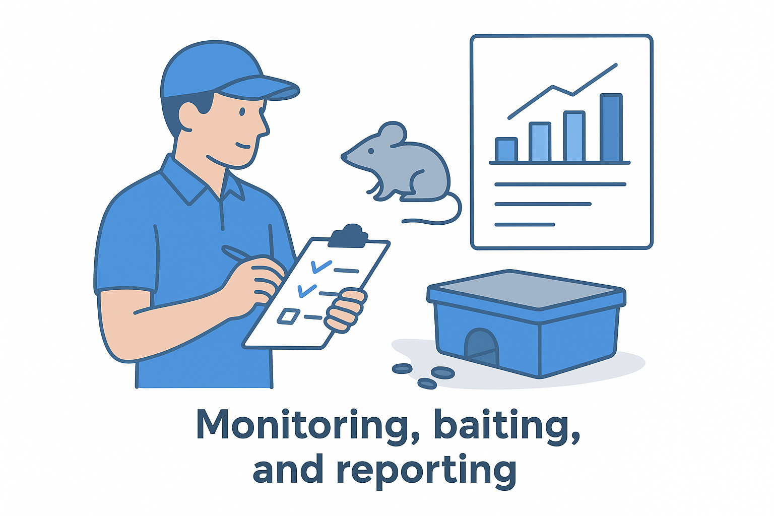 Monitoring, baiting, and reporting
