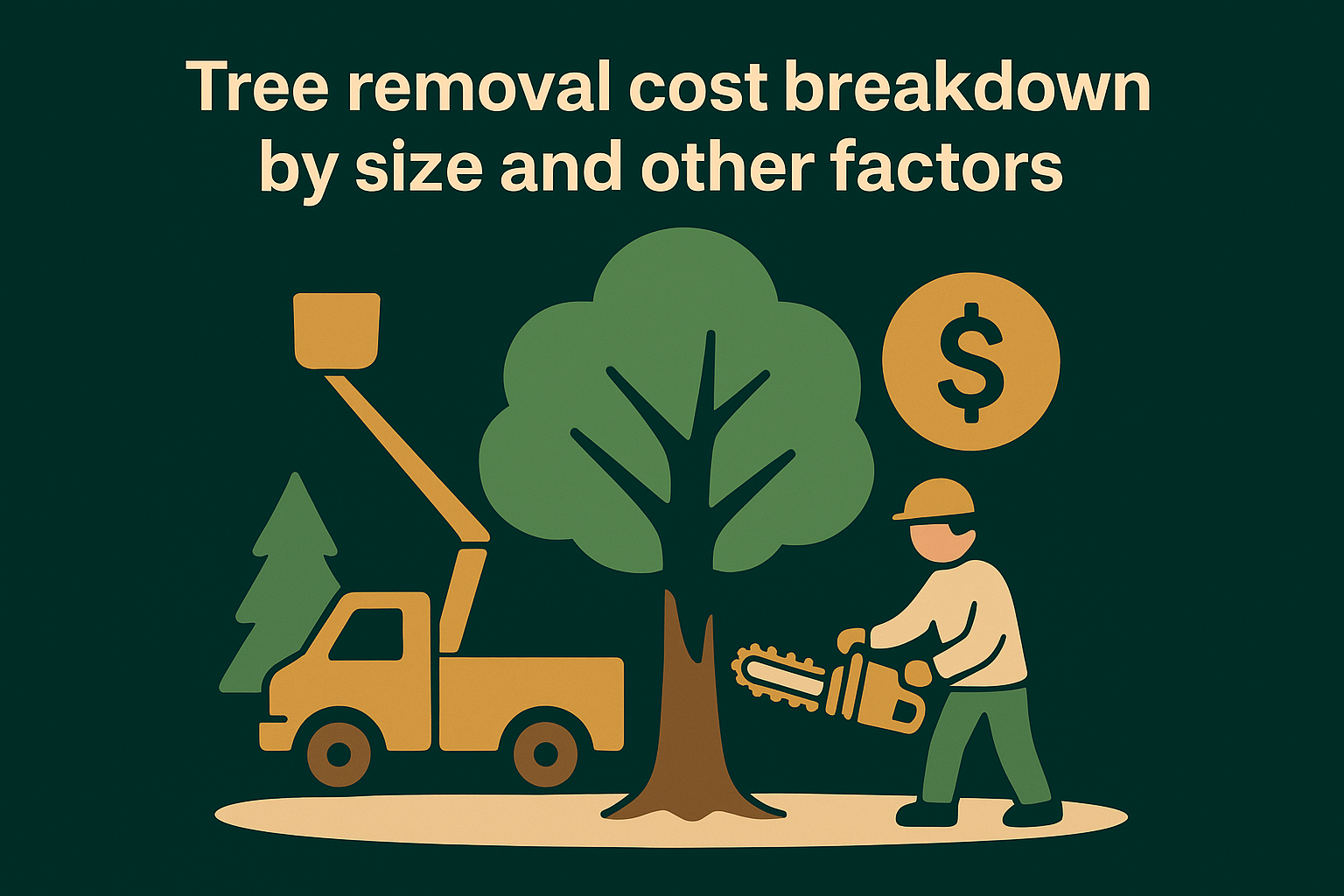 Tree removal cost breakdown by size and other factors