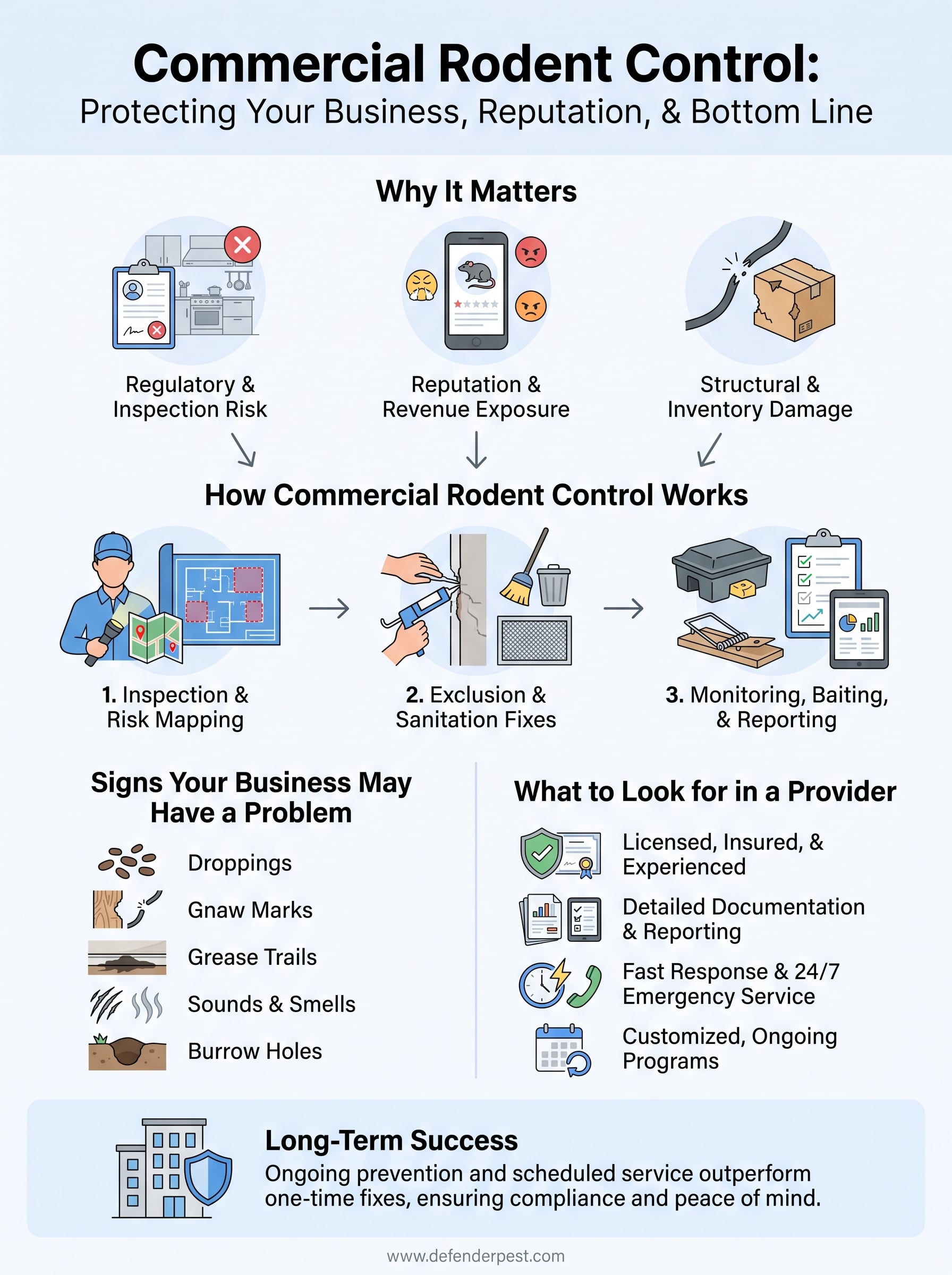 rodent control commercial infographic