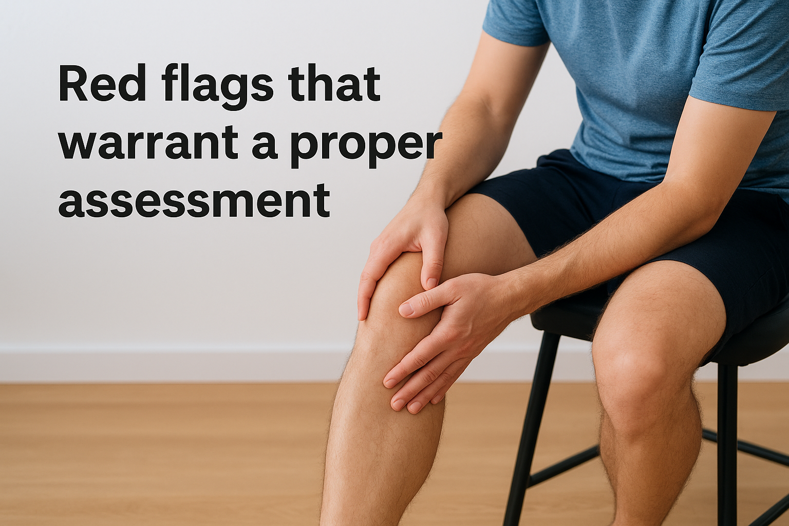 Red flags that warrant a proper assessment
