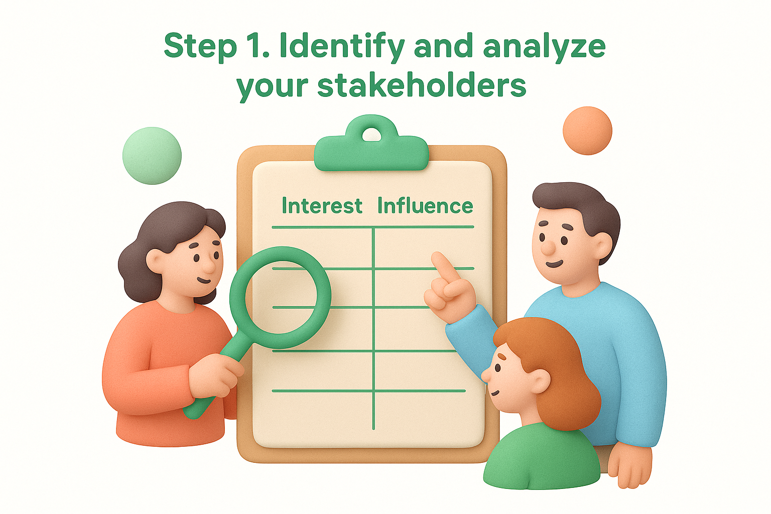 Step 1. Identify and analyze your stakeholders