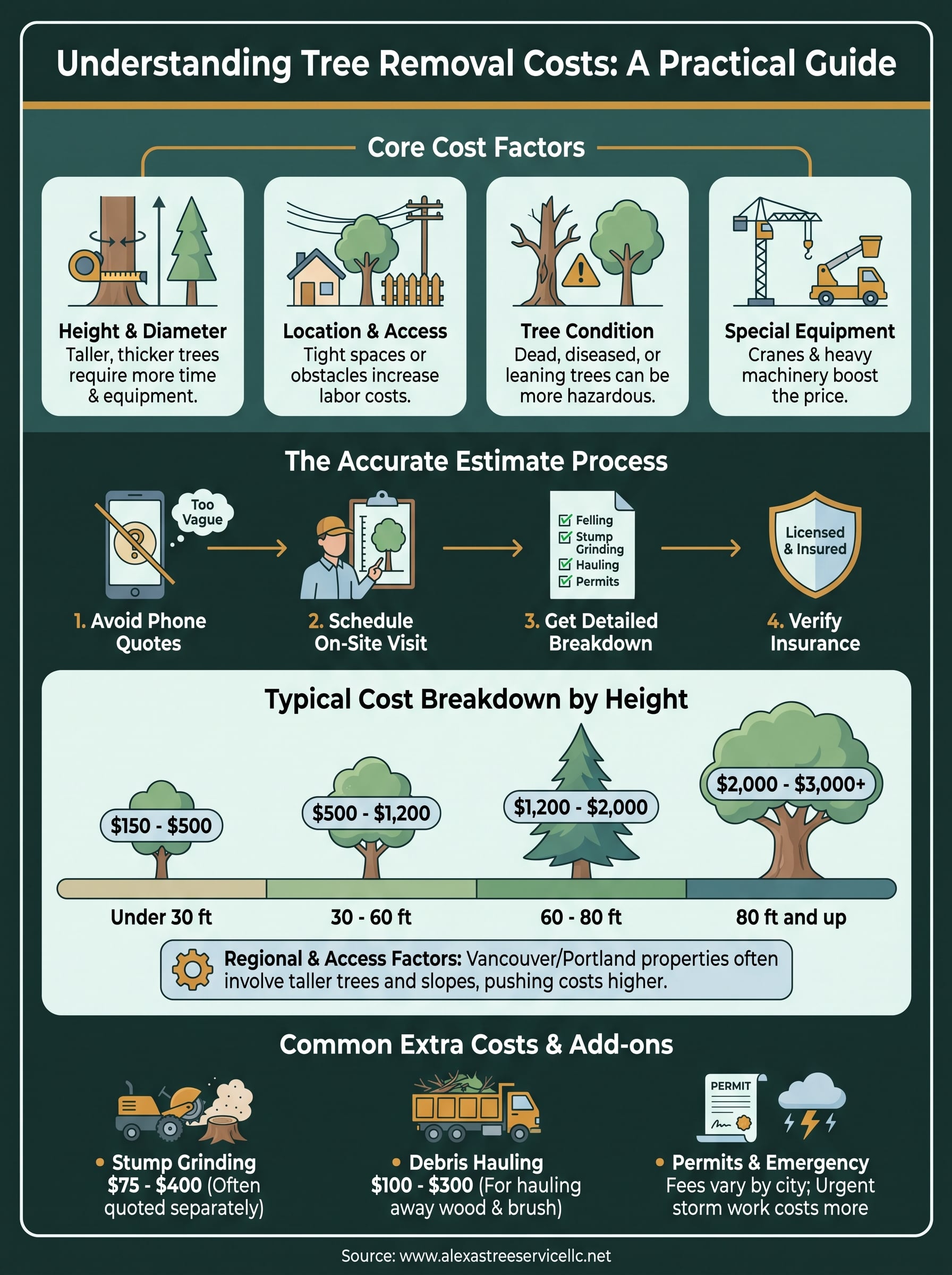 tree removal estimate infographic