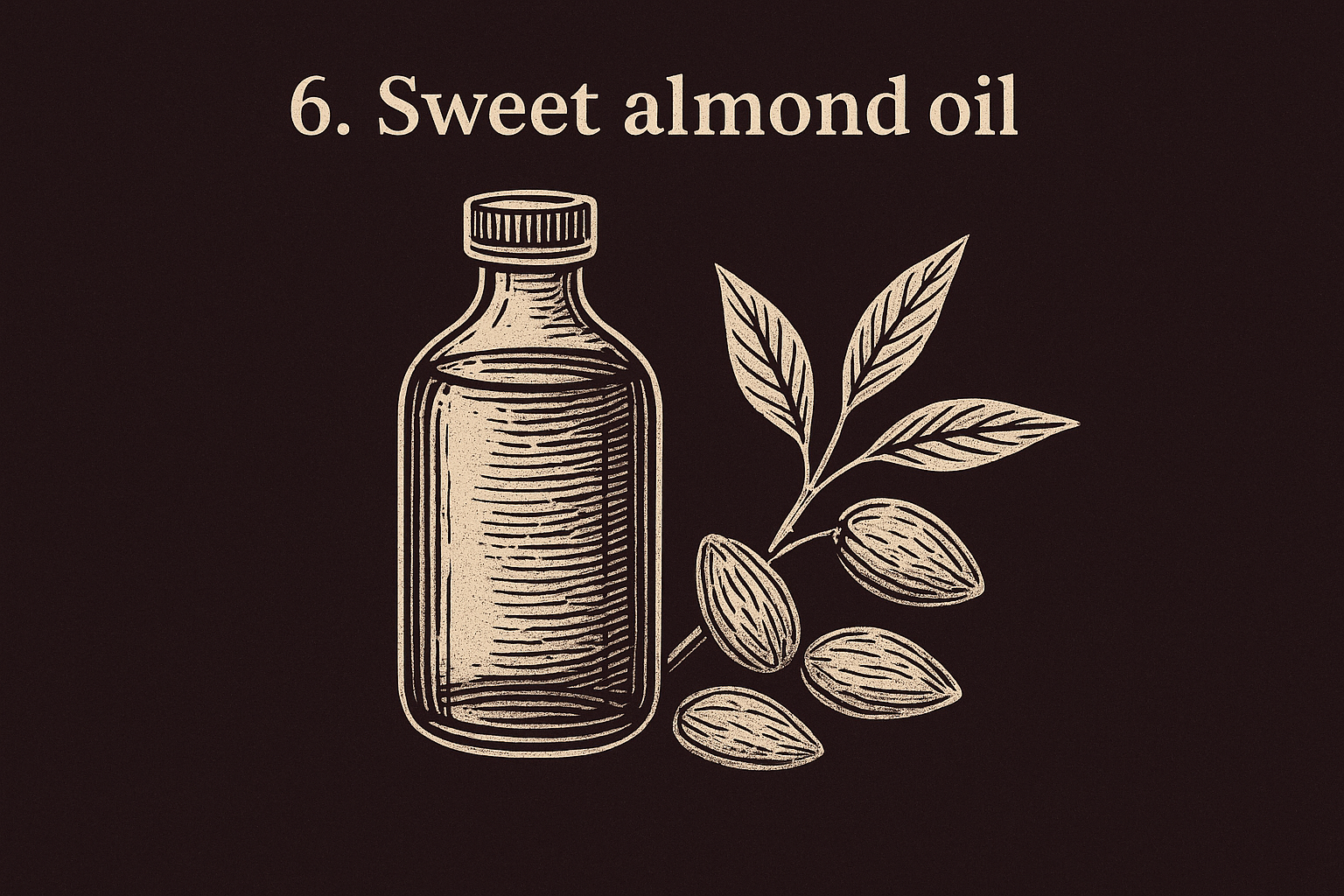 6. Sweet almond oil