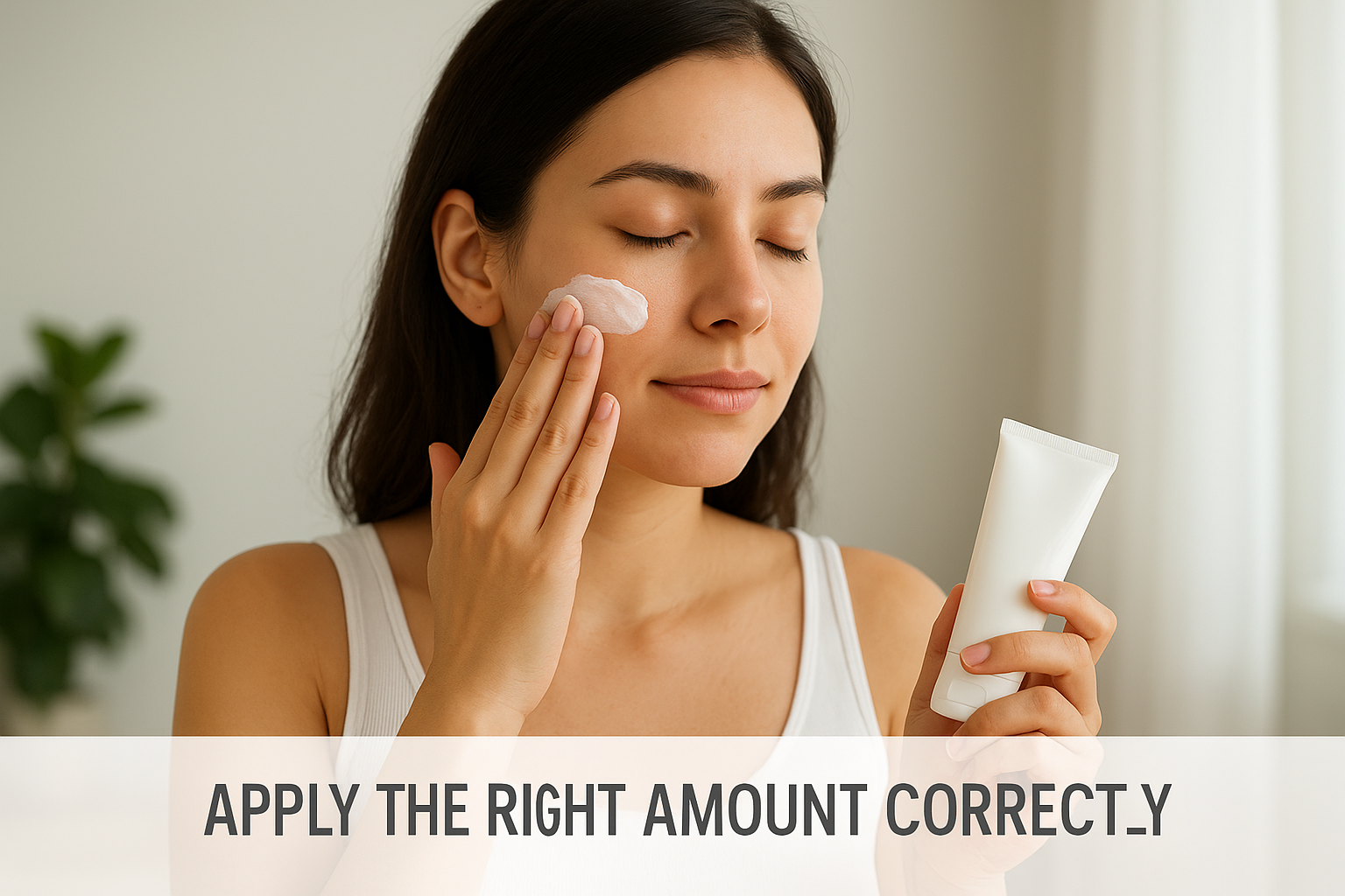 Apply the right amount correctly