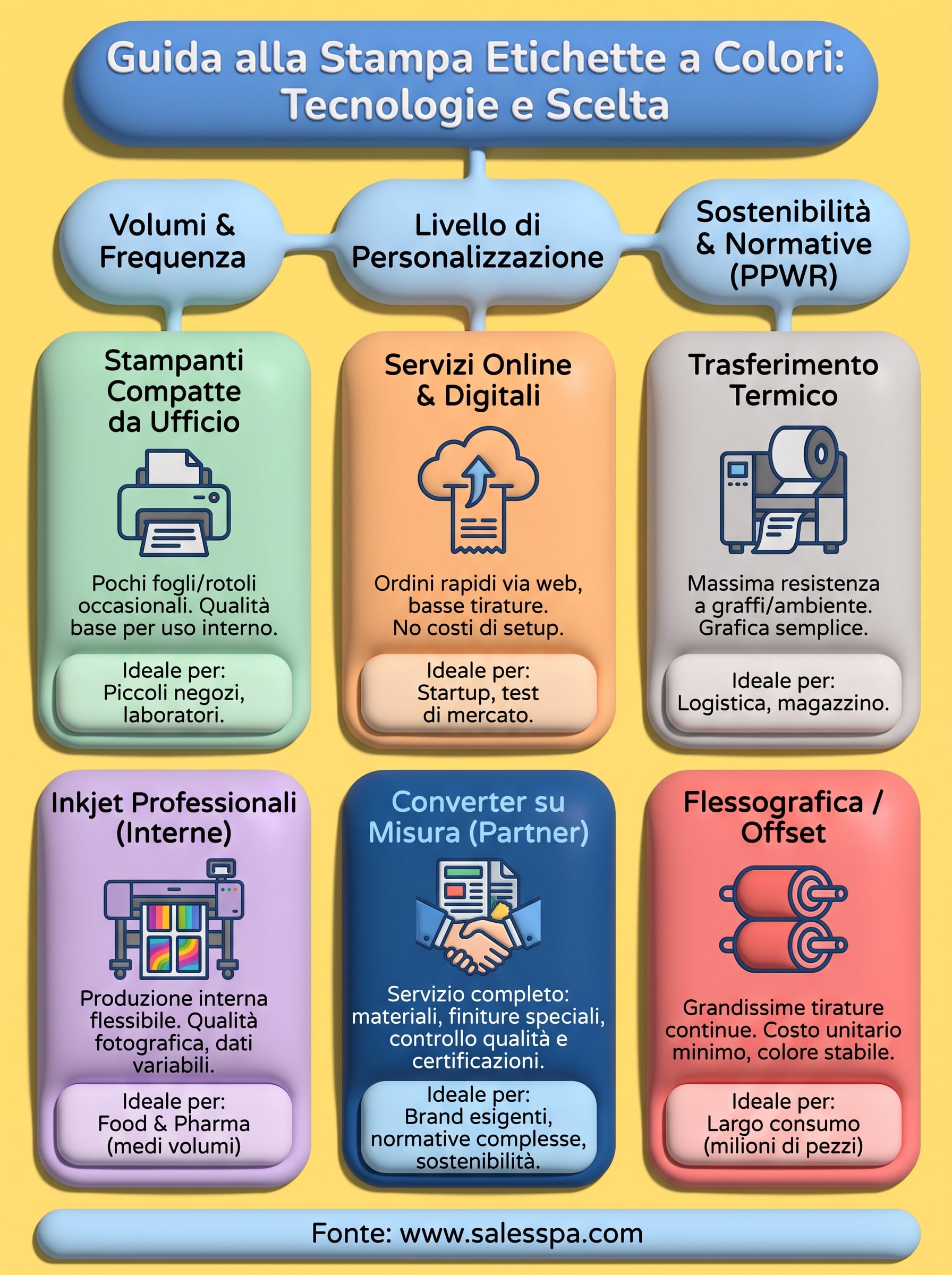 stampa etichette a colori infographic