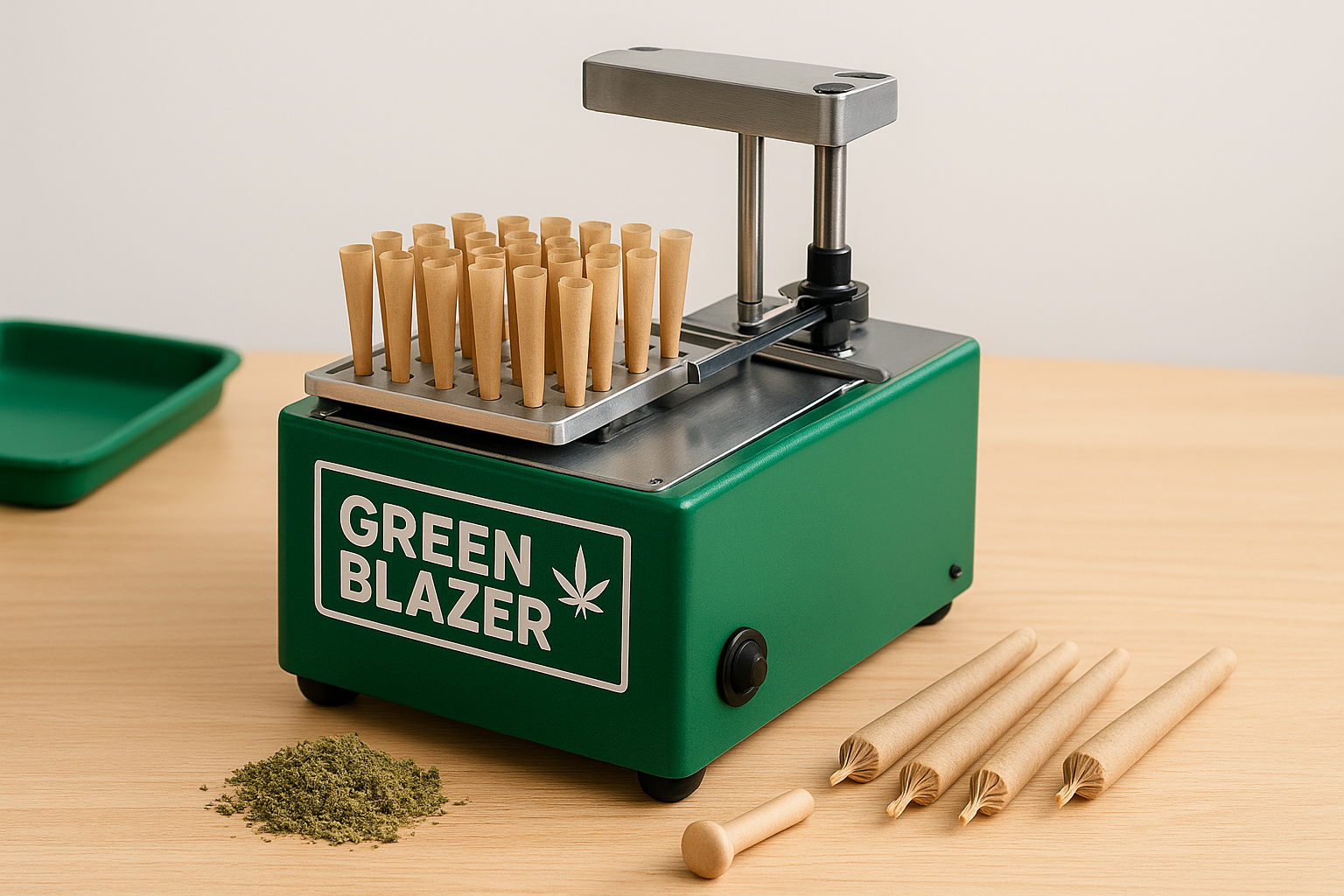 1. Green Blazer pre-roll filling machines
