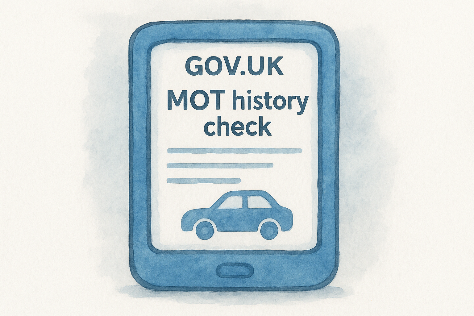 2. GOV.UK MOT history check