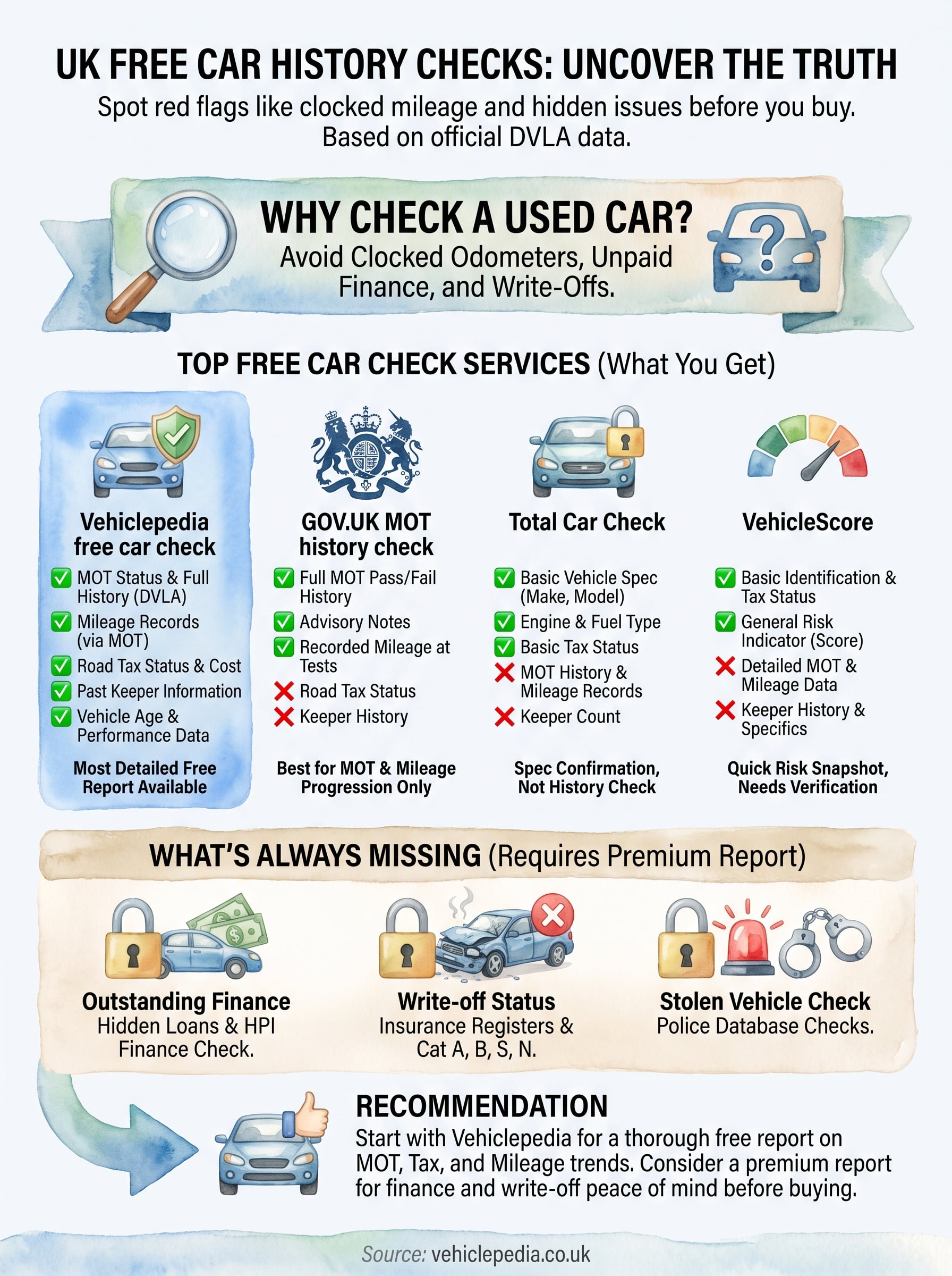 best free car history check uk infographic