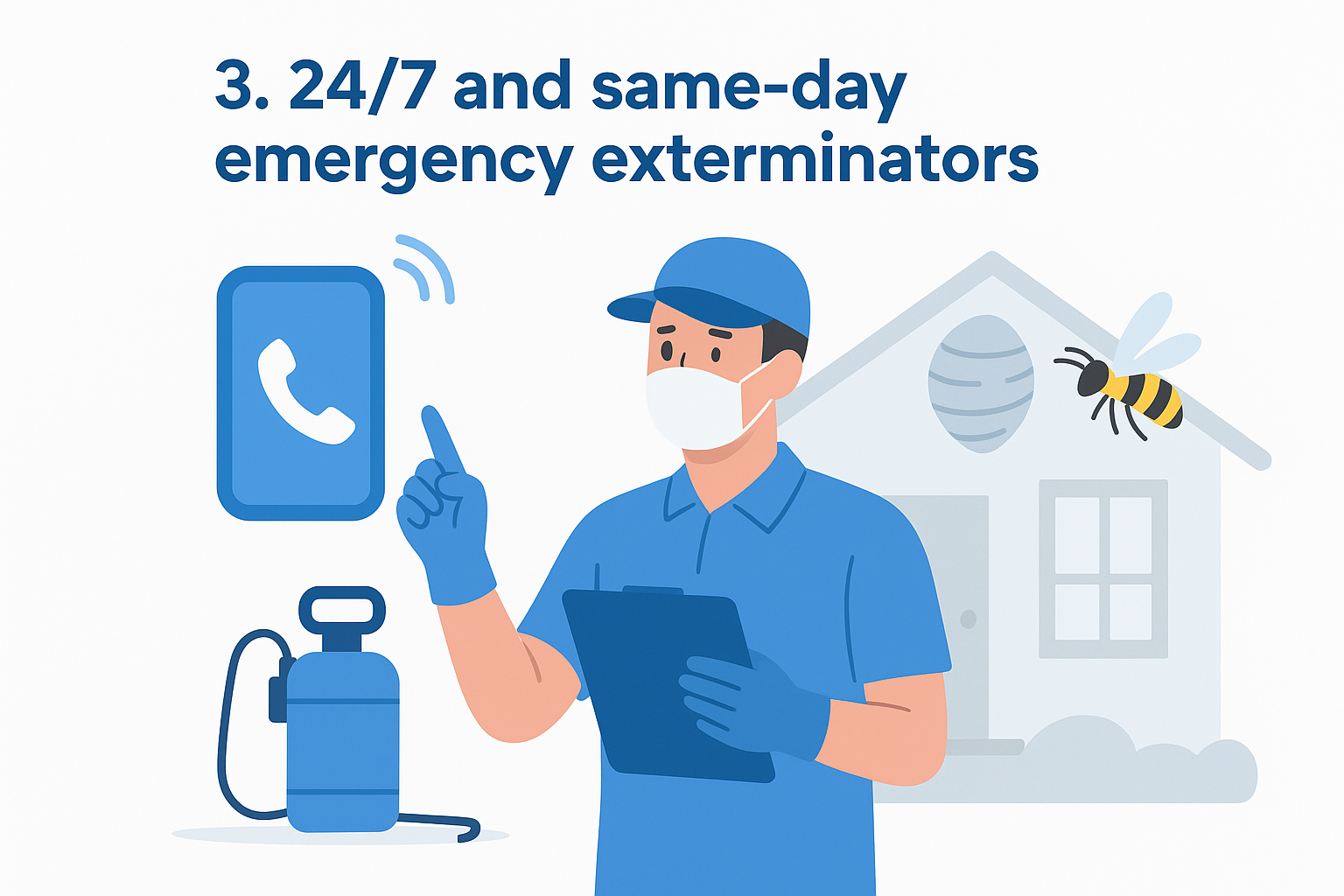 3. 24/7 and same-day emergency exterminators