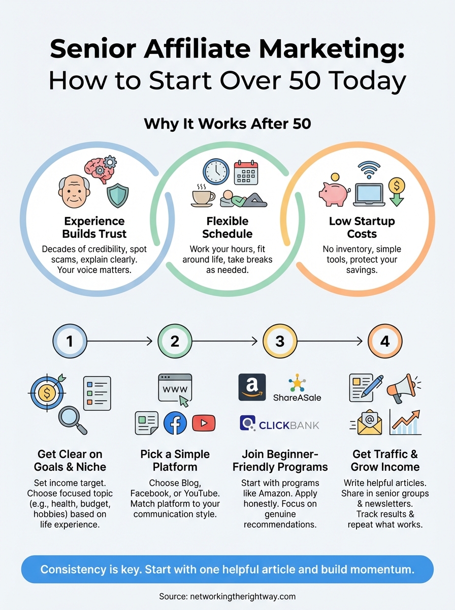 senior affiliate marketing infographic