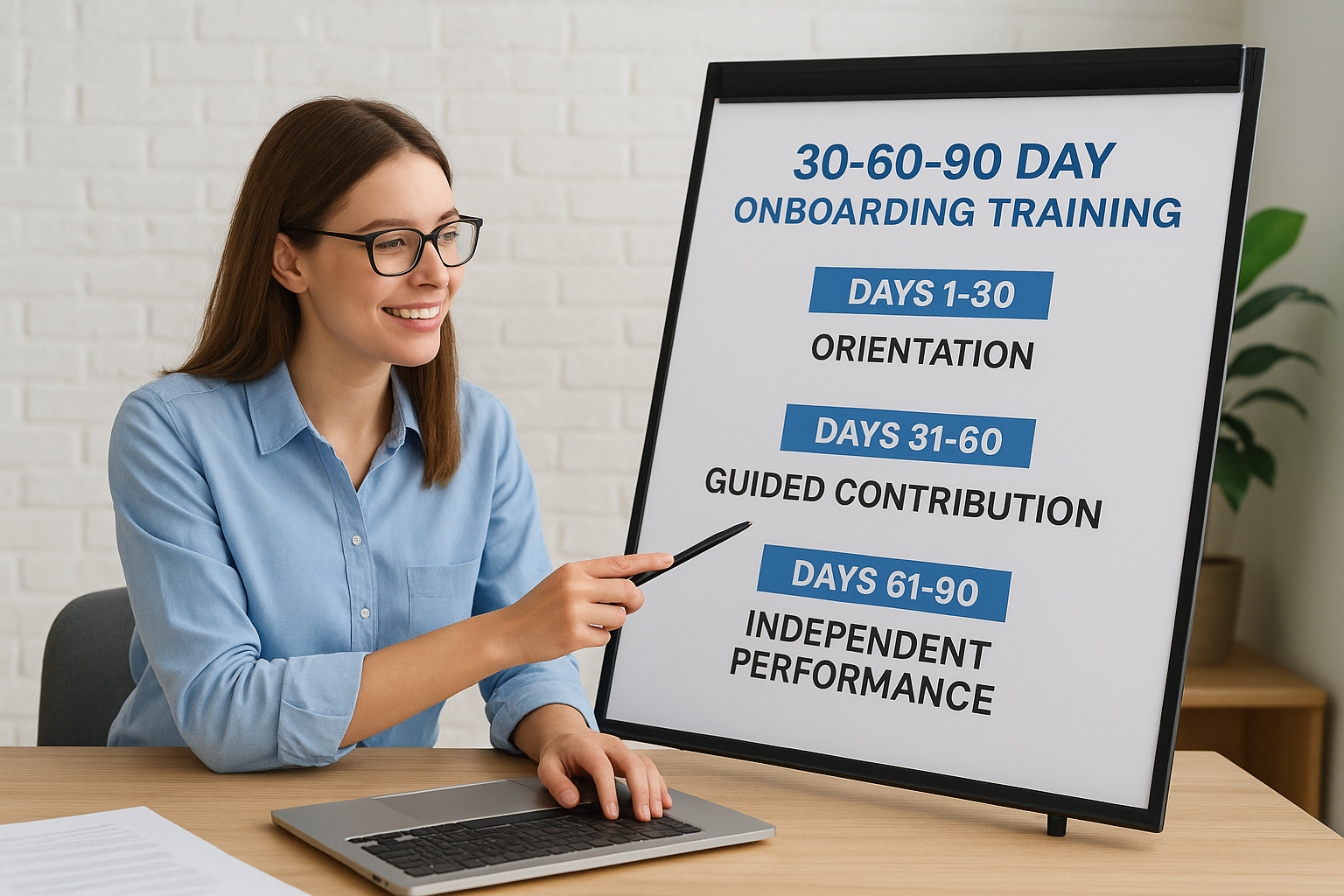 2. 30-60-90 day onboarding training template