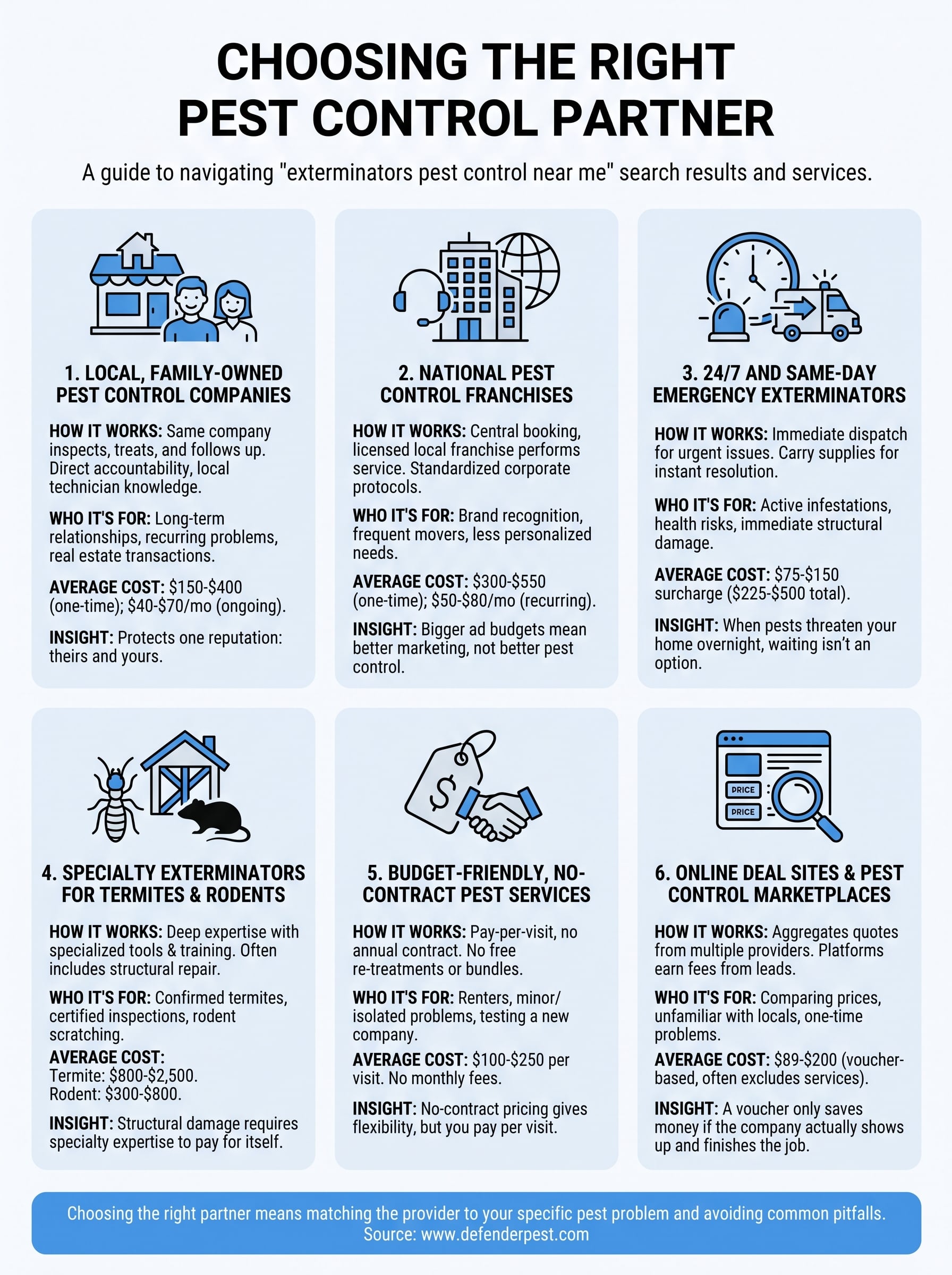 exterminators pest control near me infographic
