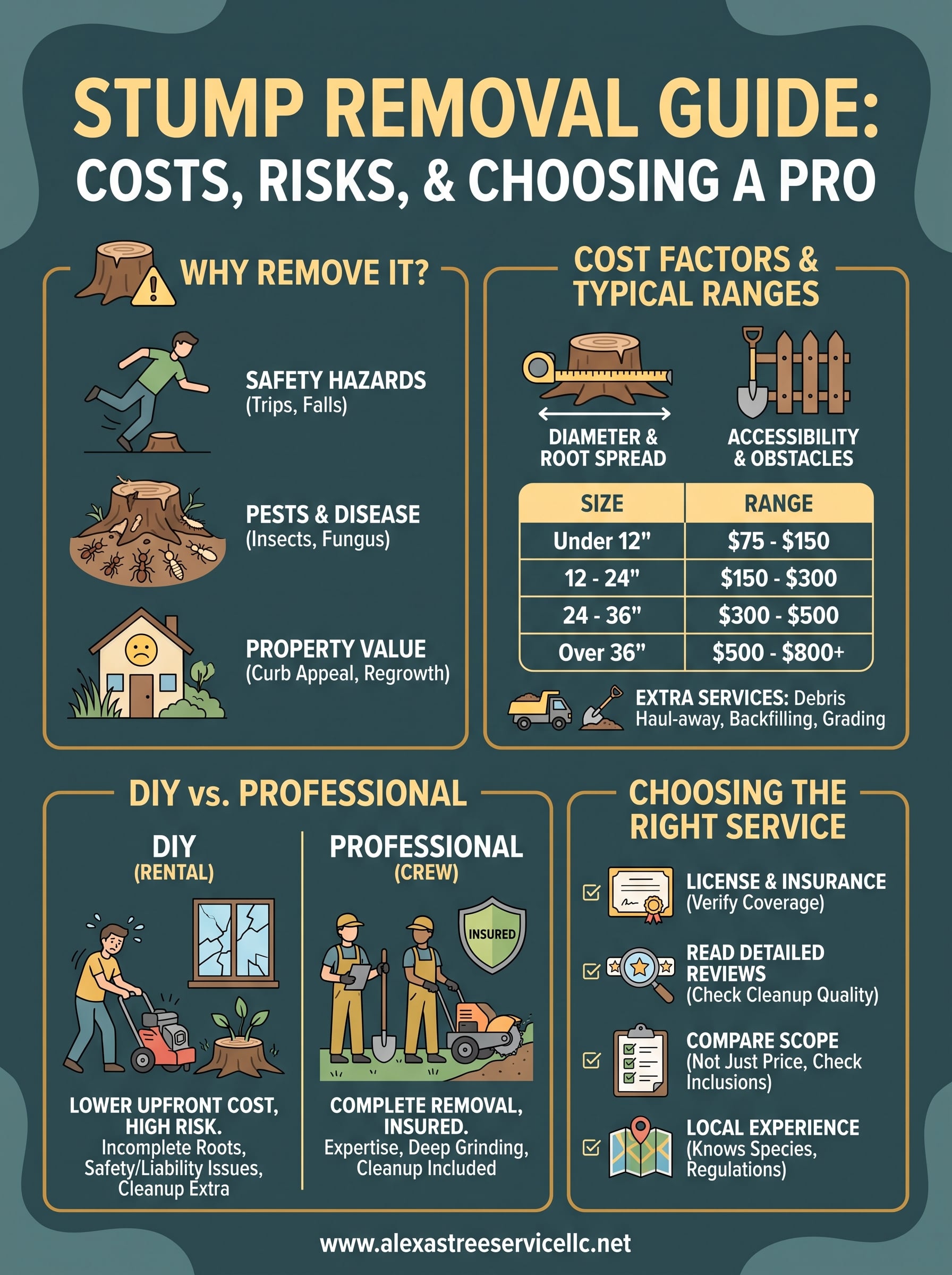 stump removal near me infographic