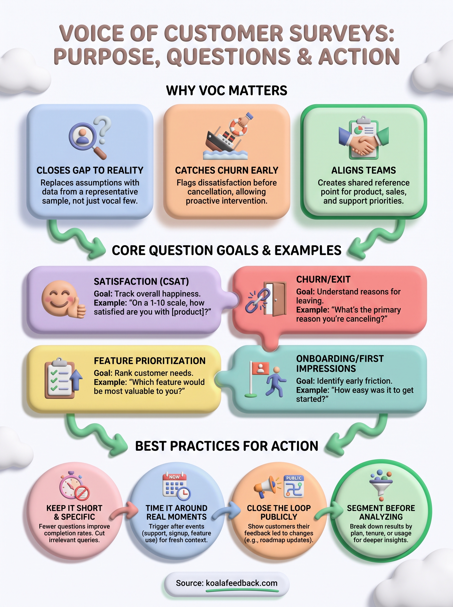 voice of customer survey infographic