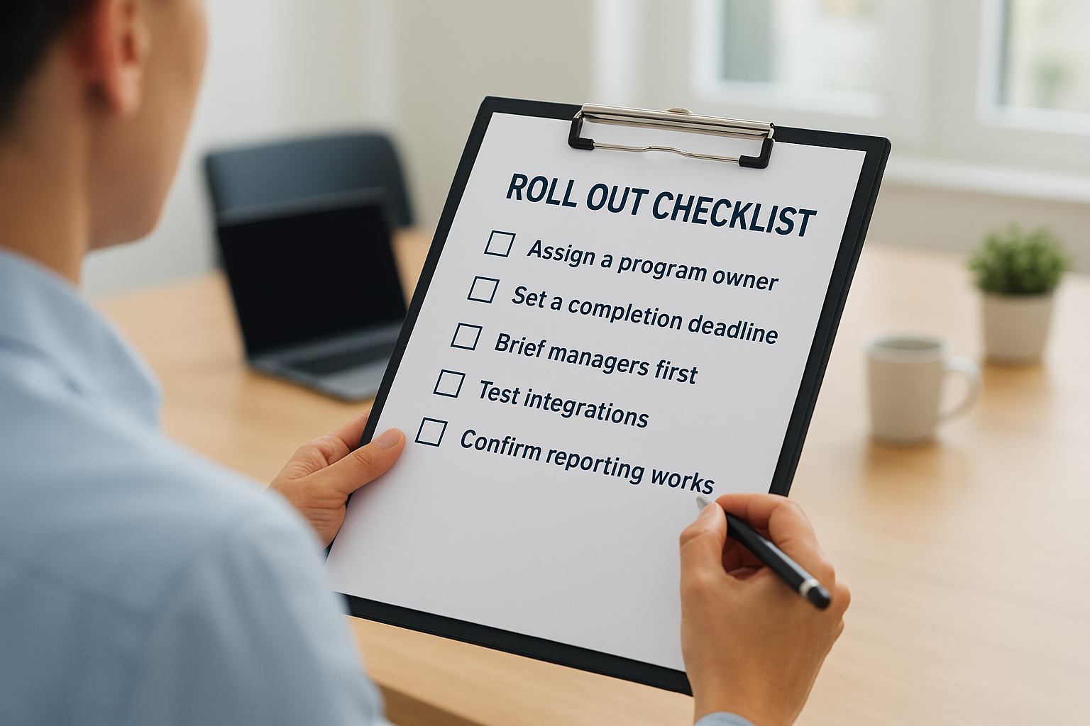 Build a rollout checklist