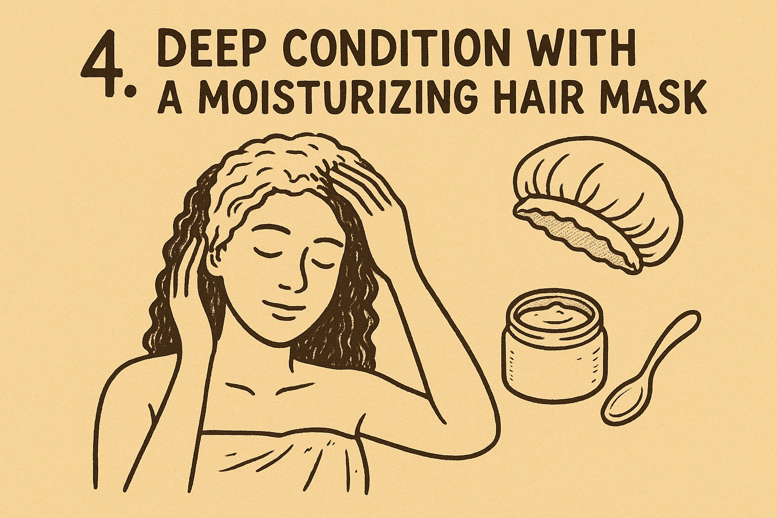 4. Deep condition with a moisturizing hair mask