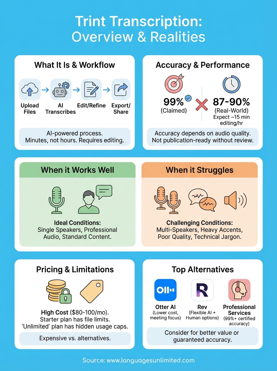 trint transcription infographic