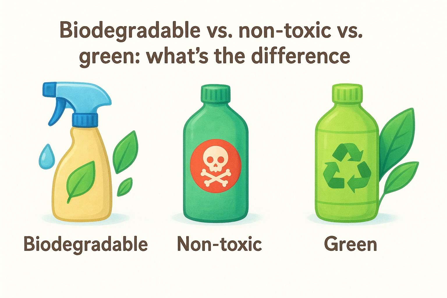 Biodegradable vs. non-toxic vs. green: what's the difference