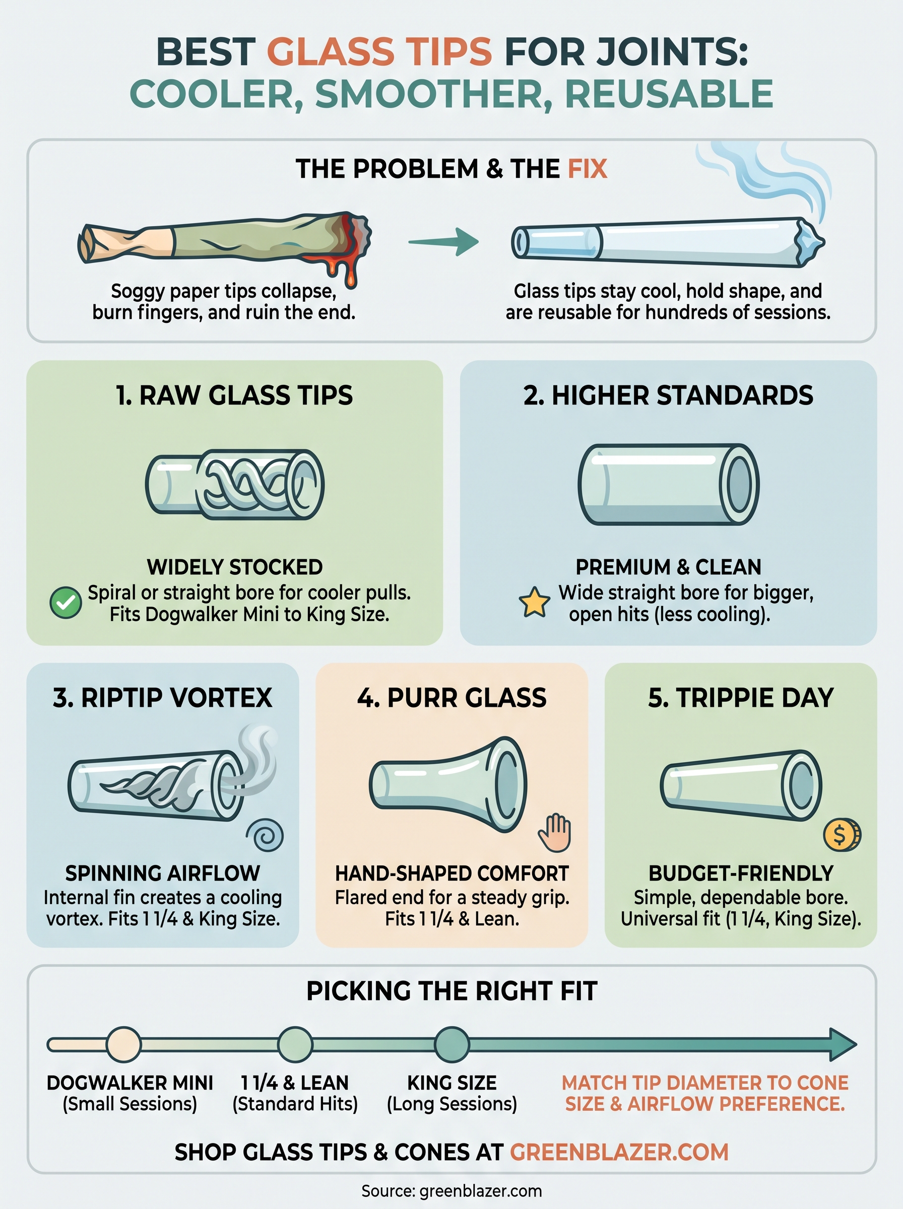 best glass tips for joints infographic