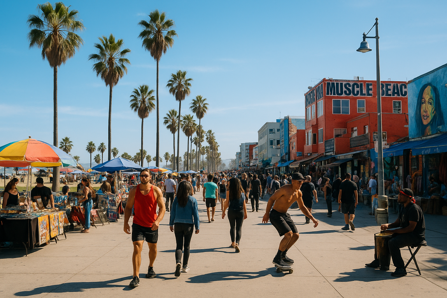 4. Wander Venice Beach and the boardwalk