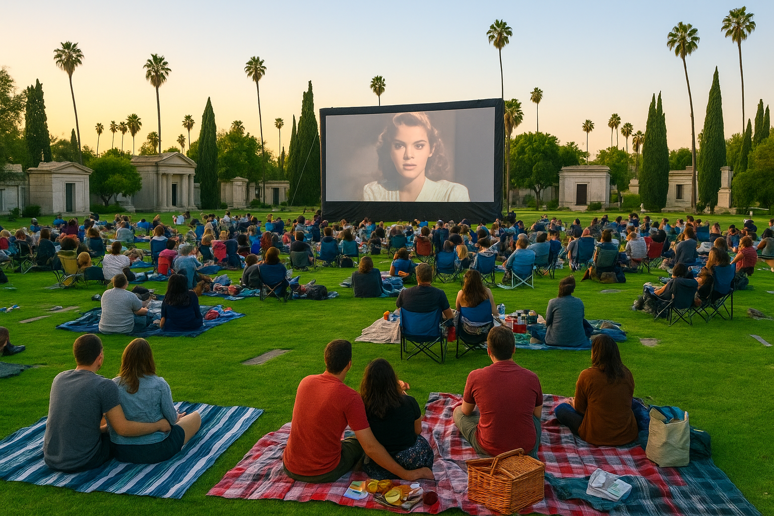14. Picnic and watch a movie at Hollywood Forever Cemetery