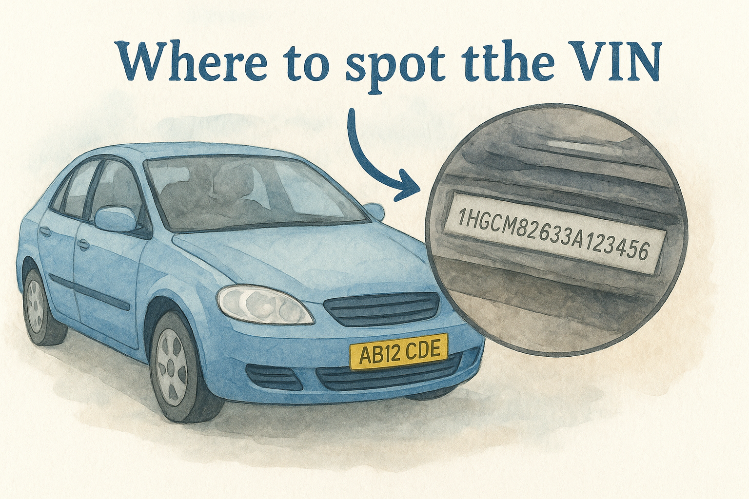 Where to spot the VIN