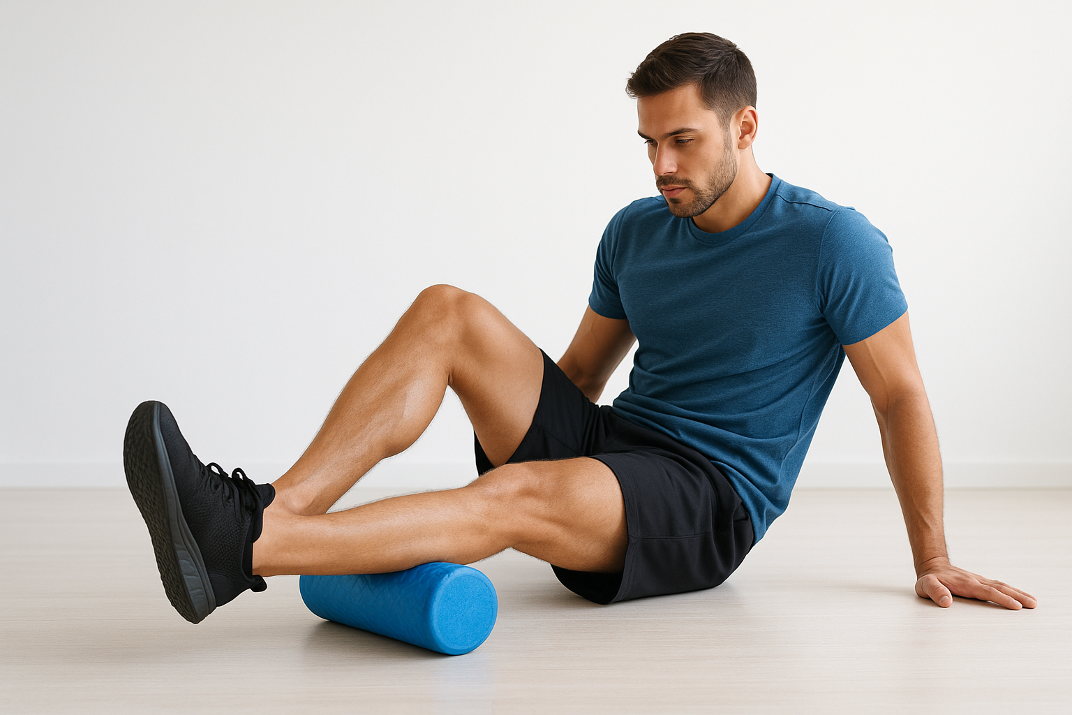Step 2. Roll out your calf muscles