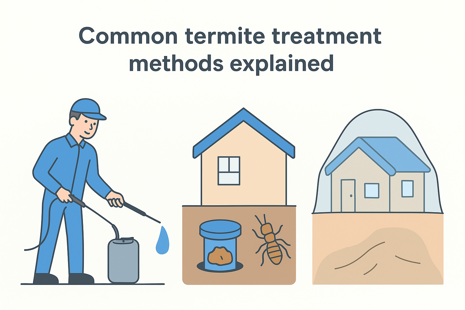 Common termite treatment methods explained