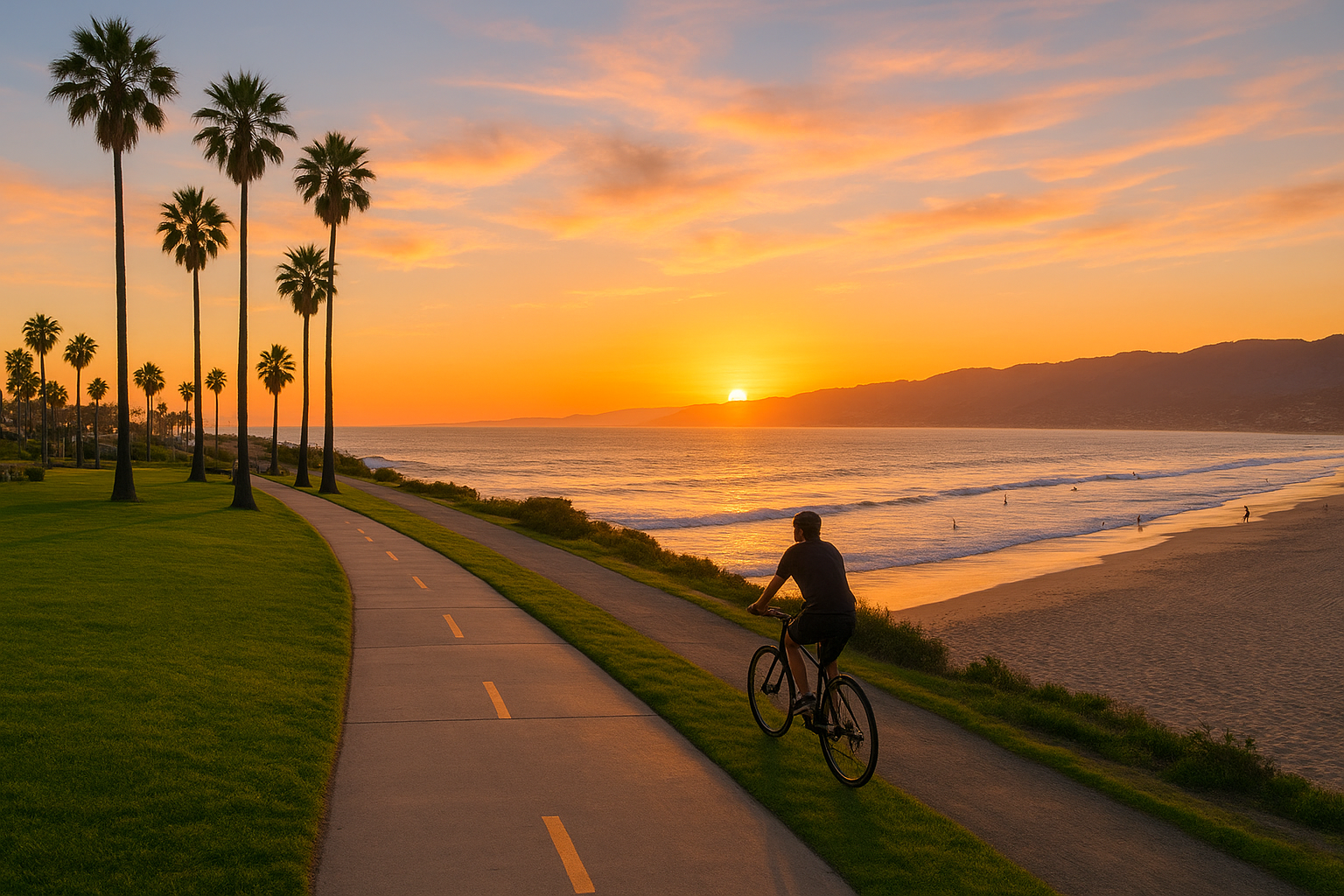 4. Palisades Park and the oceanfront bike path